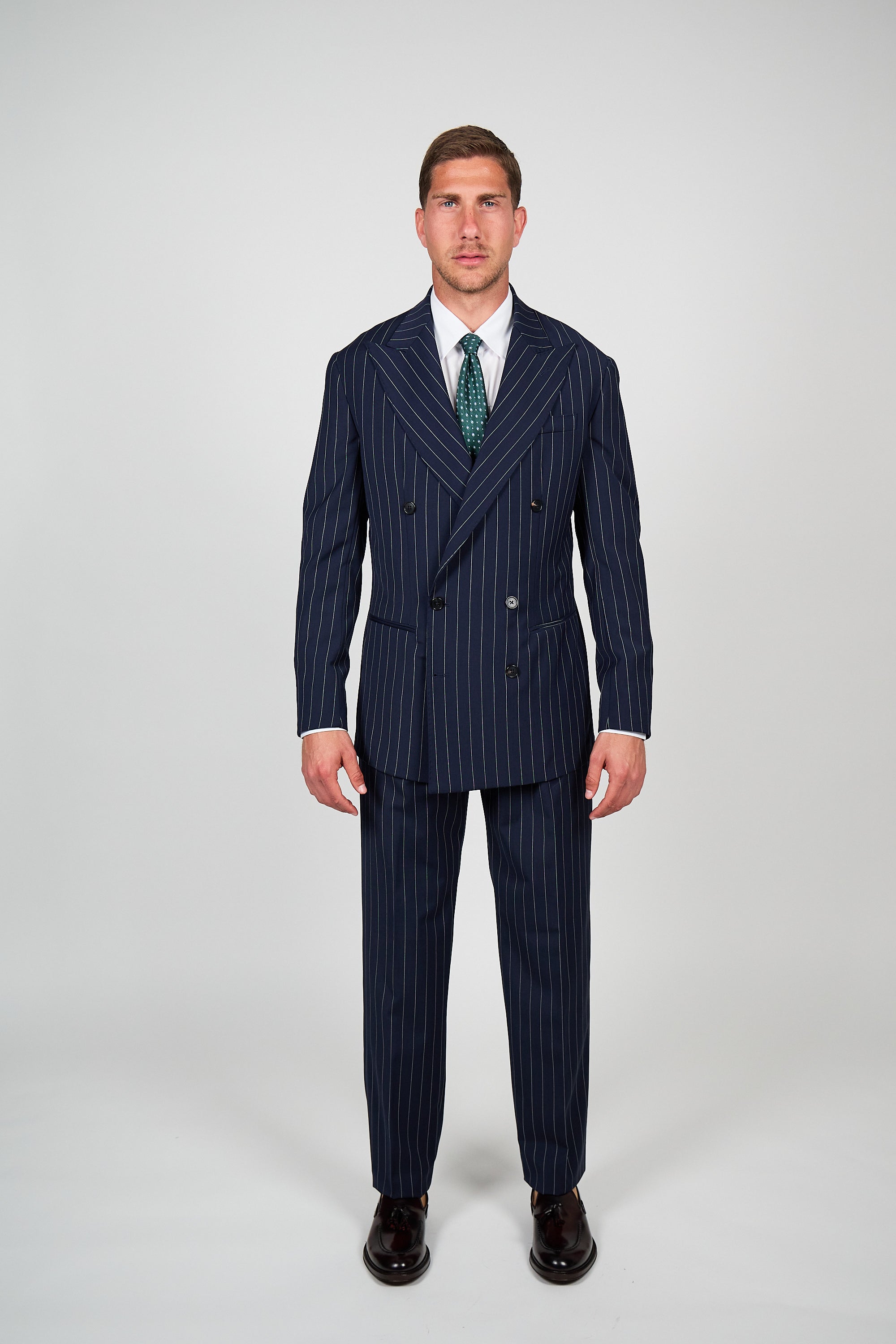 Abito Rifinito SETTANTA - Blue Gessato Ghiaccio