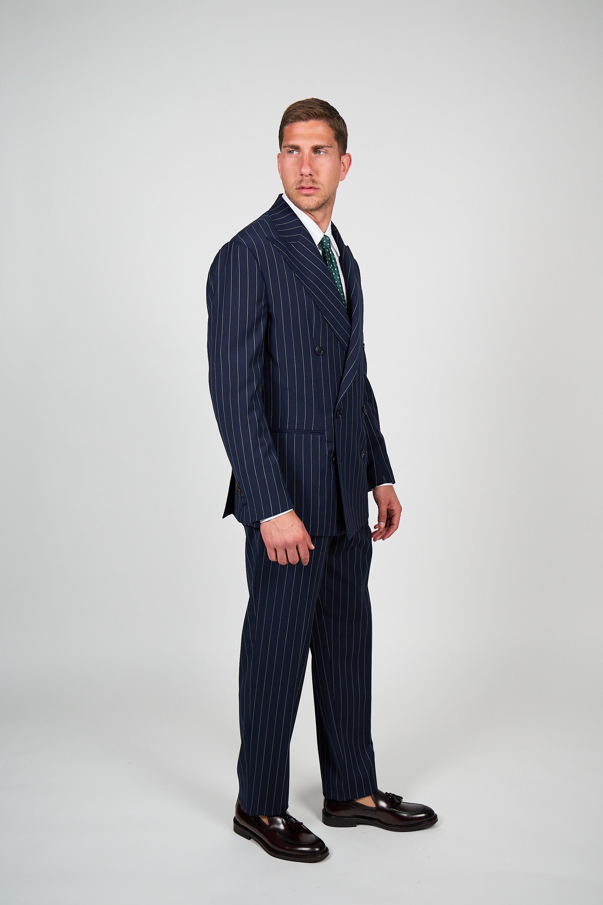 Abito Rifinito SETTANTA - Blue Gessato Ghiaccio