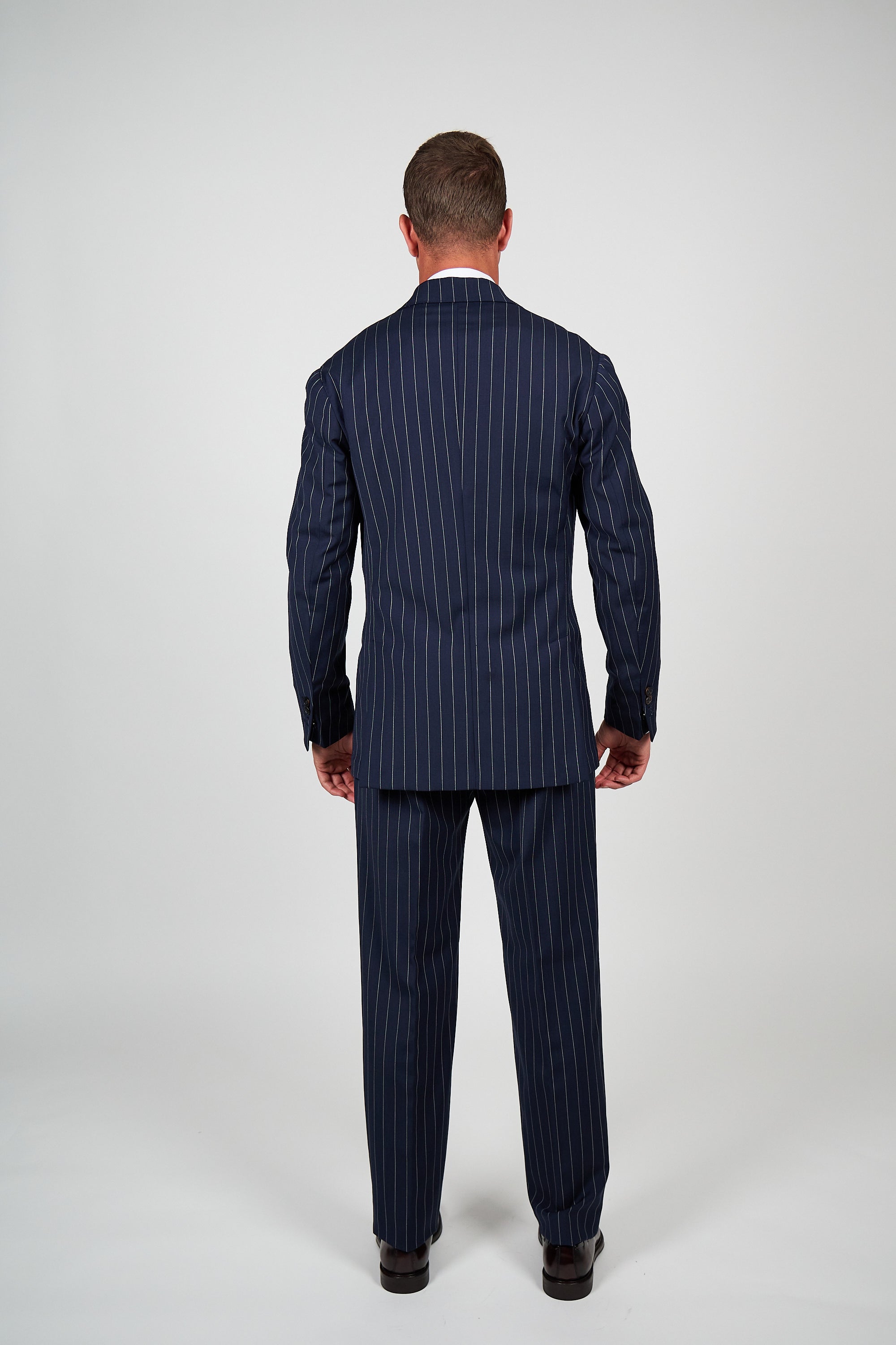 Abito Rifinito SETTANTA - Blue Gessato Ghiaccio