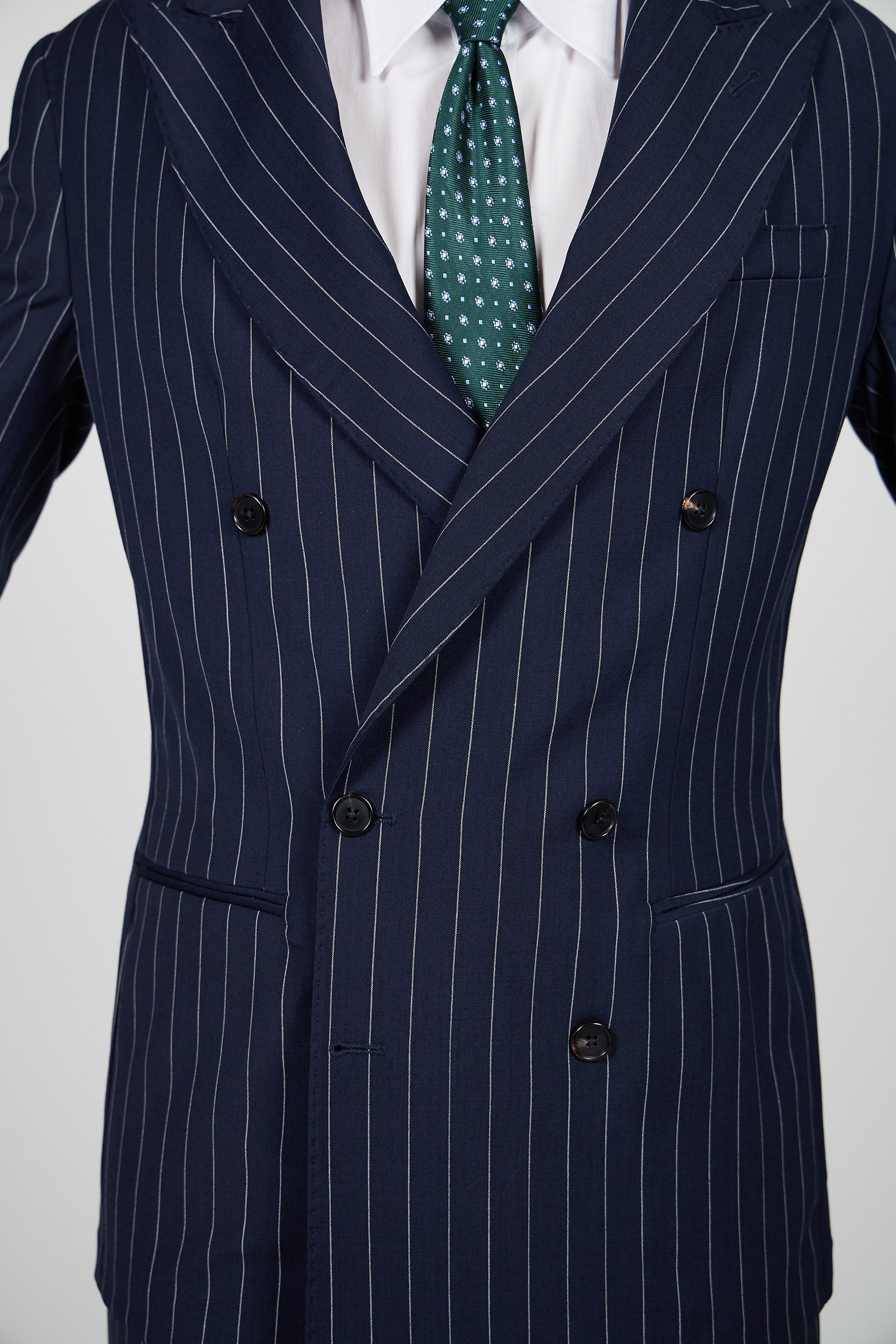 Abito Rifinito SETTANTA - Blue Gessato Ghiaccio