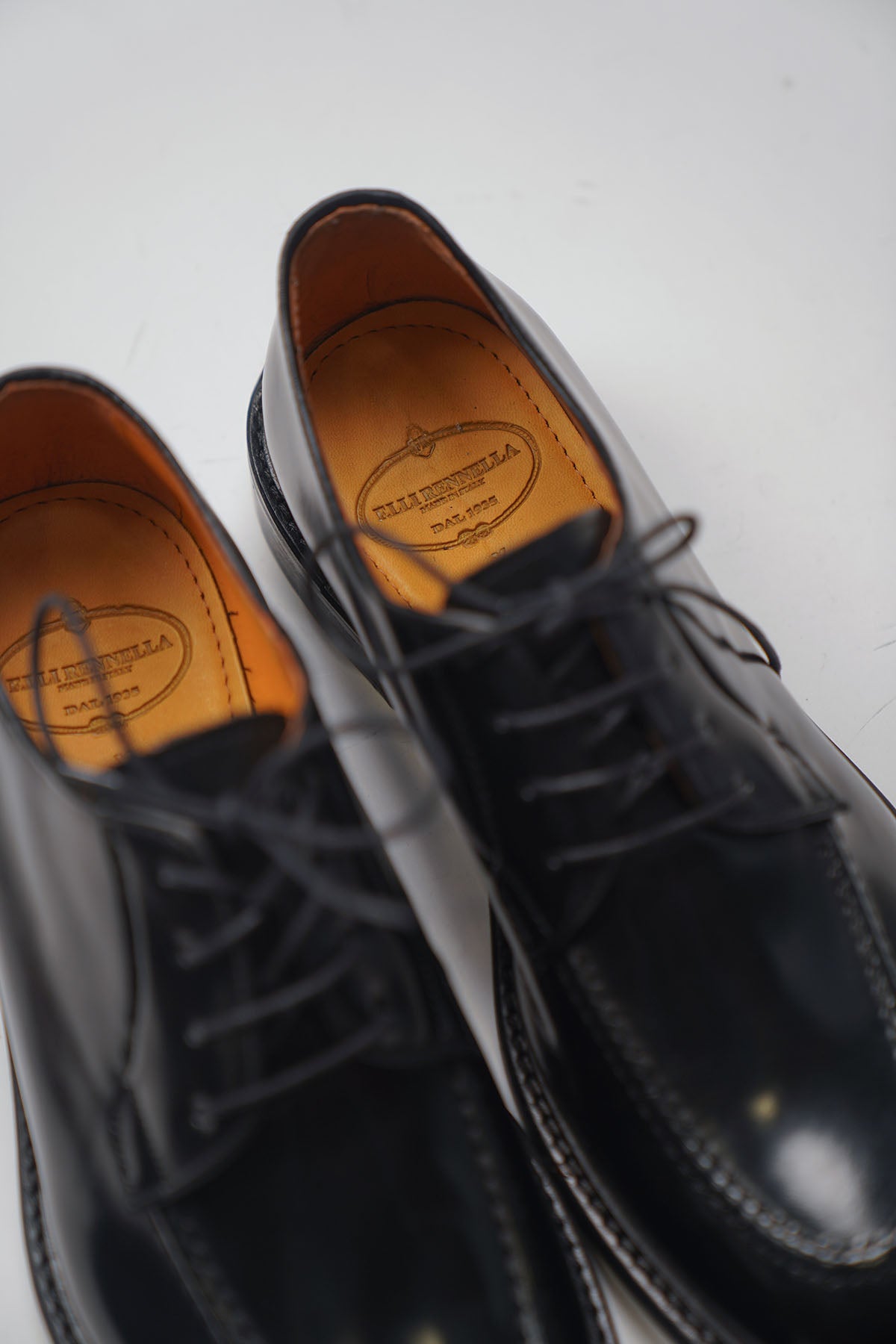 Mocassino INGEGNERE Stringhe Abrasivato Nero