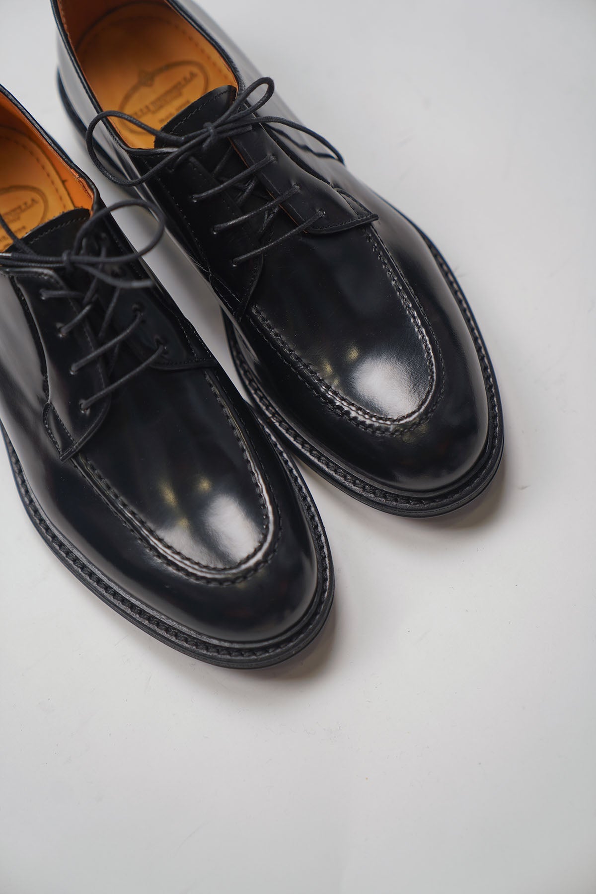 Mocassino INGEGNERE Stringhe Abrasivato Nero