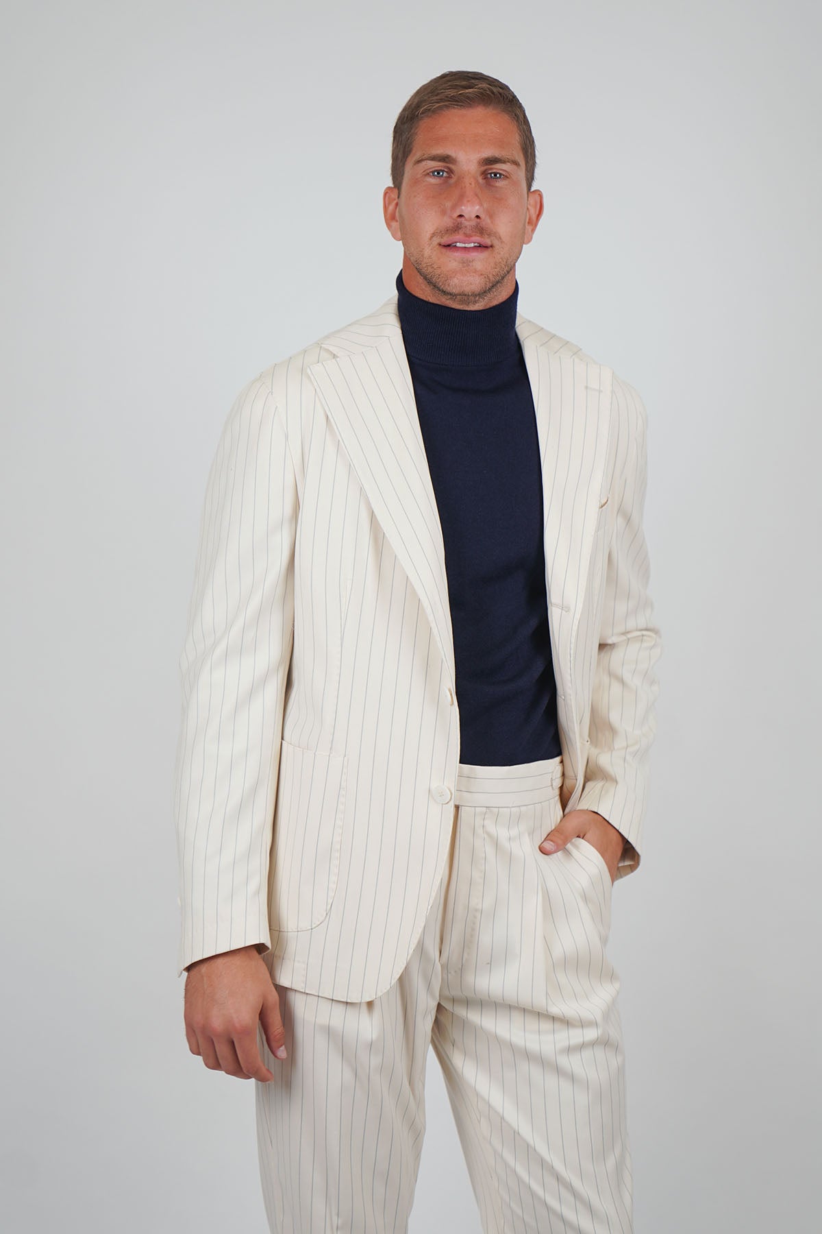 Giacca BAIKO Falso 3 - Beige Gessato