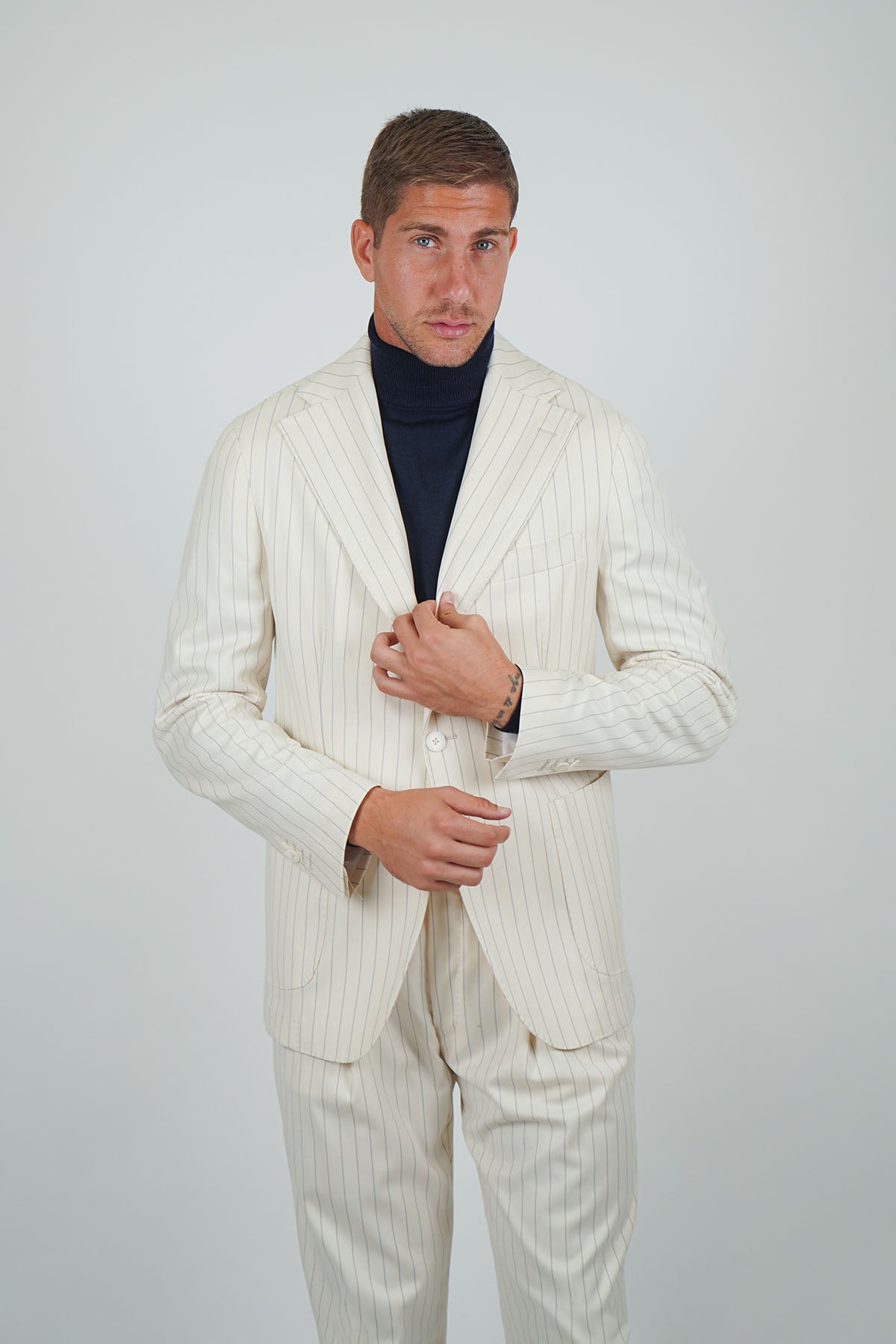 Giacca BAIKO Falso 3 - Beige Gessato