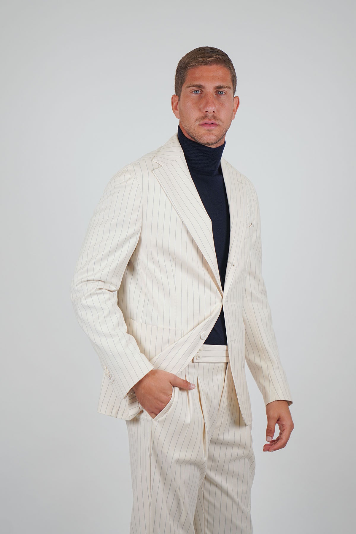 Giacca BAIKO Falso 3 - Beige Gessato