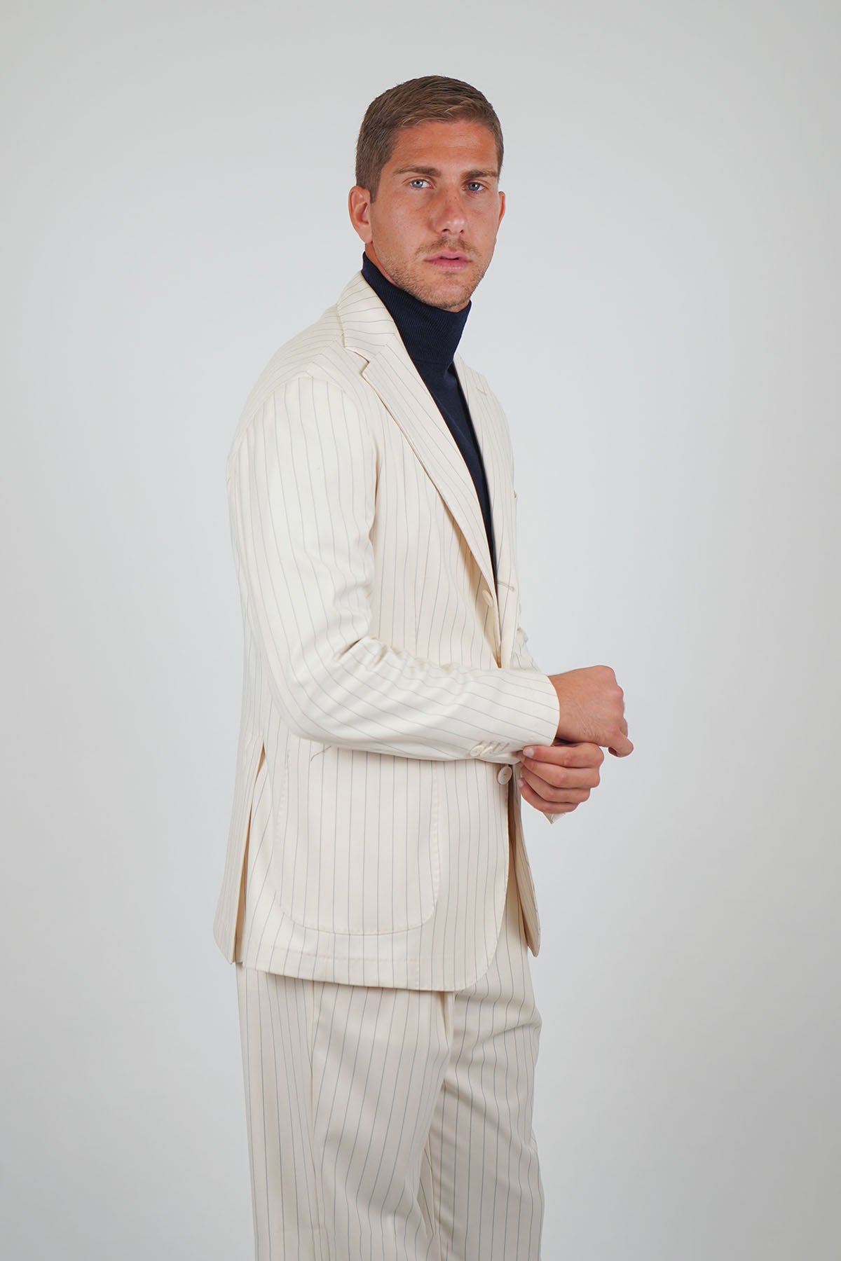 Giacca BAIKO Falso 3 - Beige Gessato