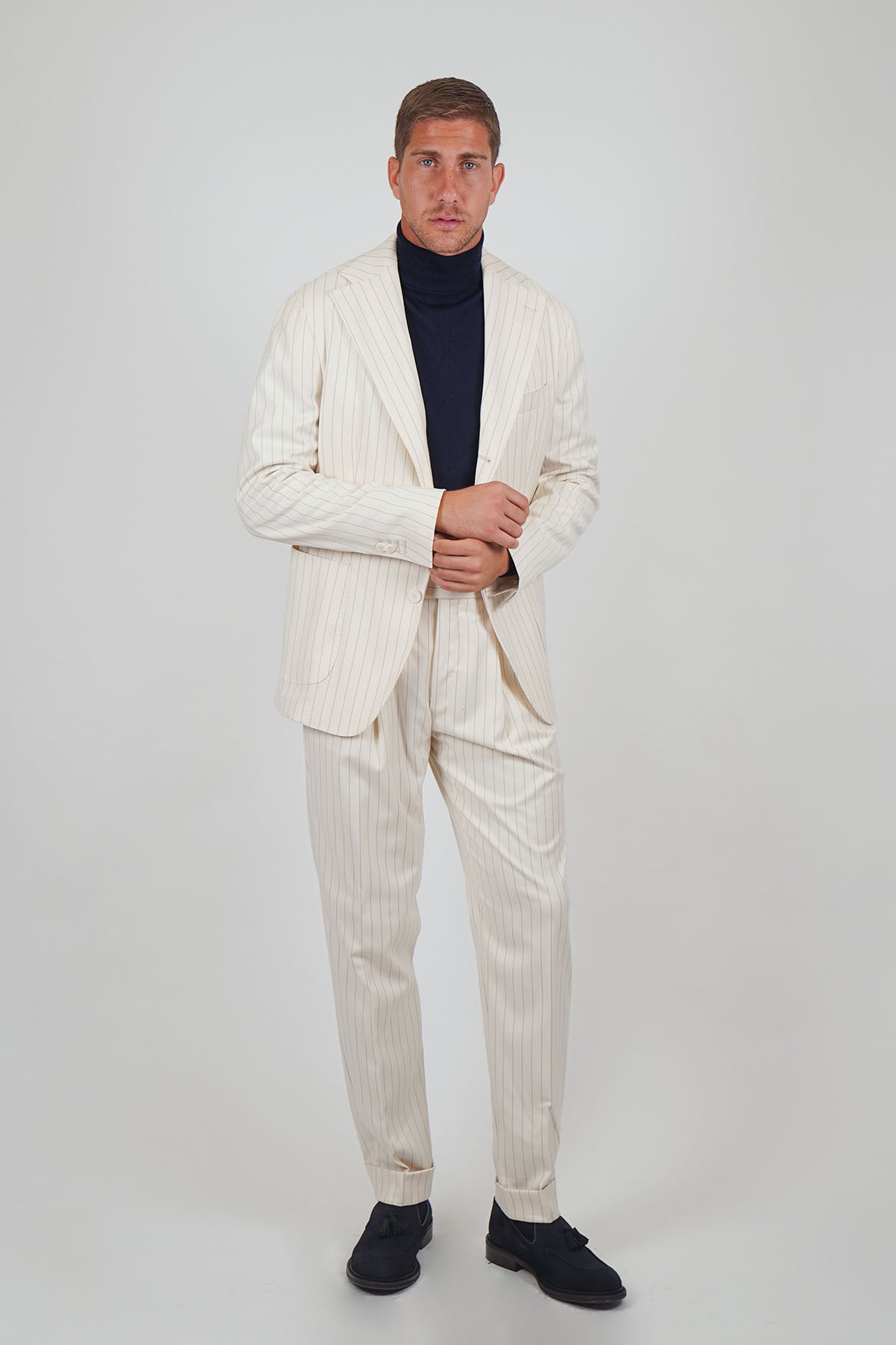 Giacca BAIKO Falso 3 - Beige Gessato