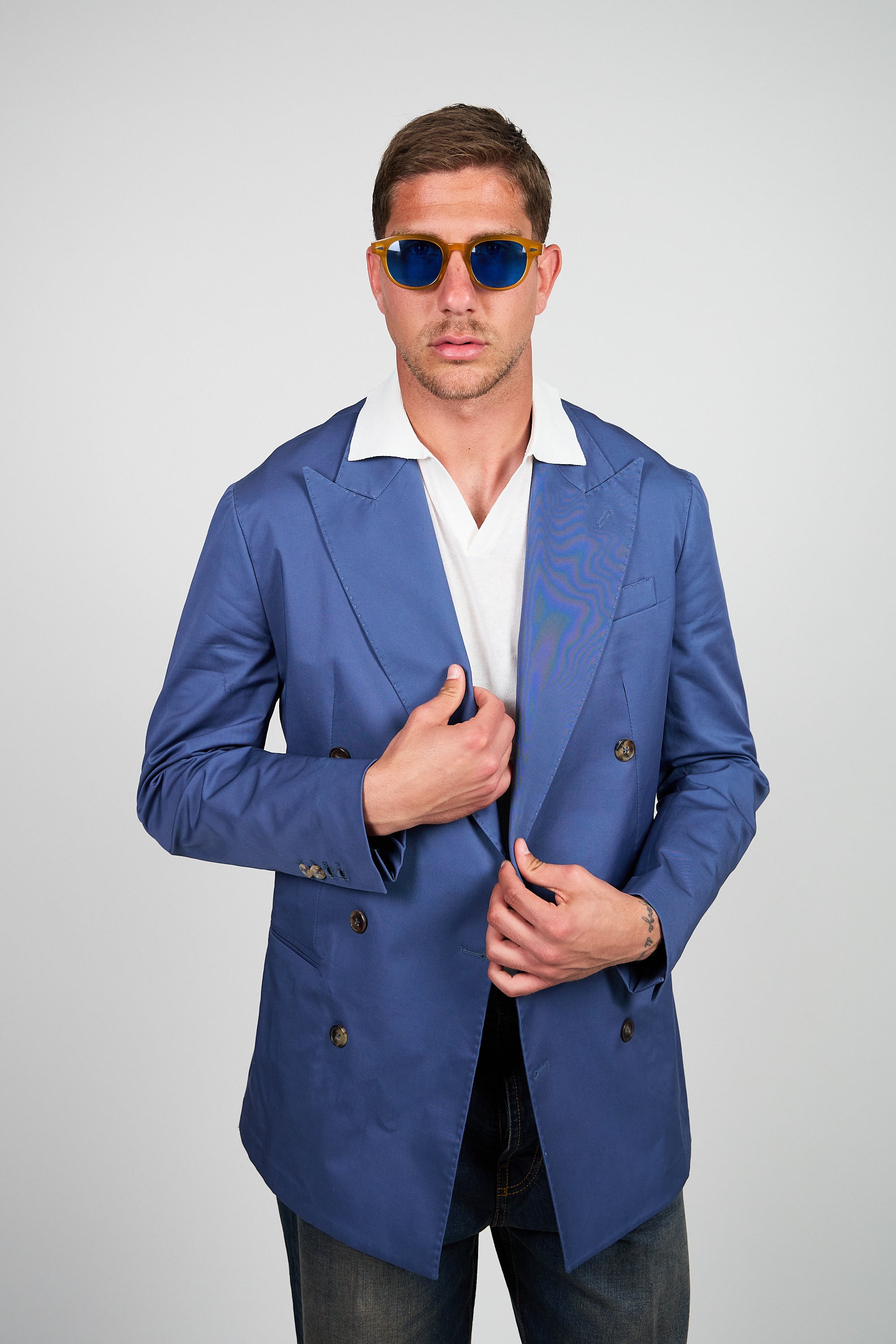 Giacca Abito SETTANTA Blazer Rifinito due Petti - Avion