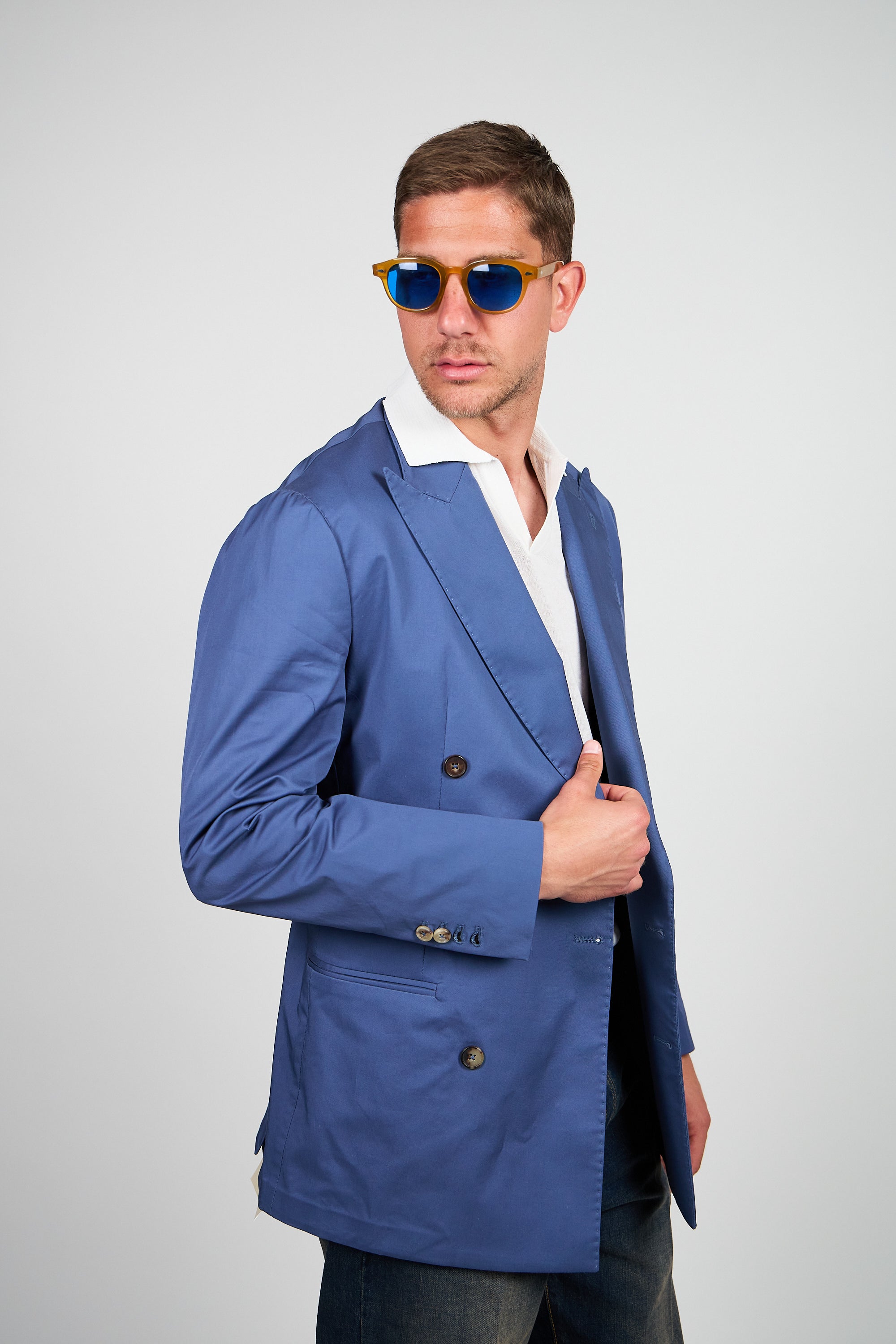 Giacca Abito SETTANTA Blazer Rifinito due Petti - Avion