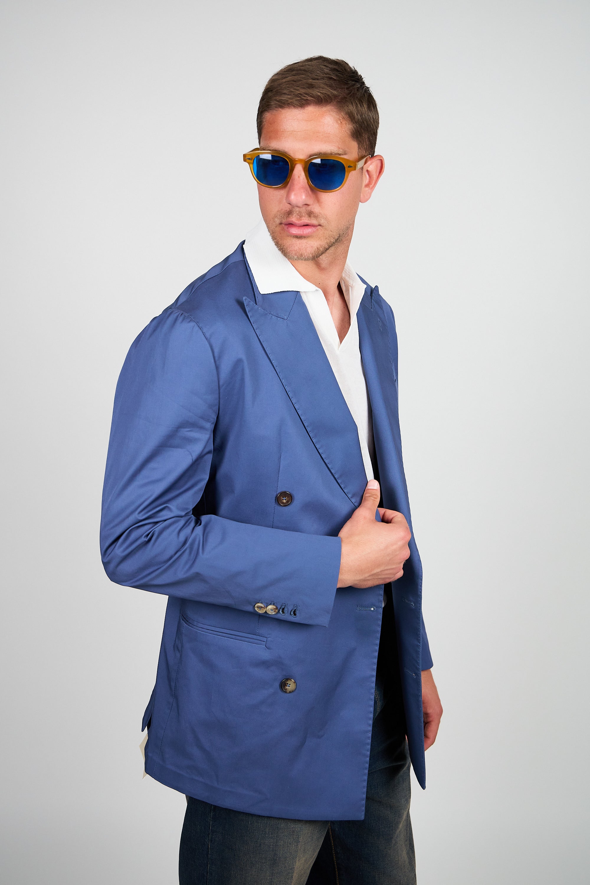 Giacca Abito SETTANTA Blazer Rifinito due Petti - Avion