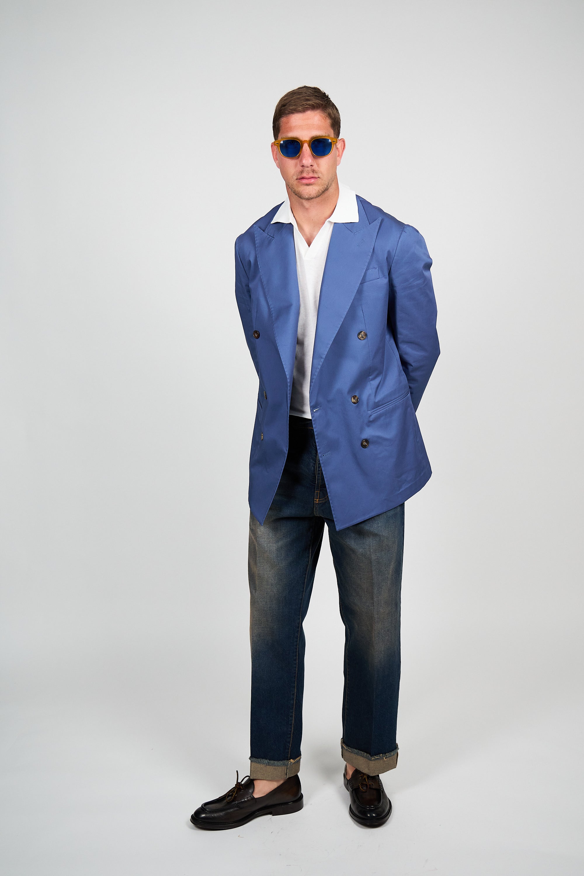 Giacca Abito SETTANTA Blazer Rifinito due Petti - Avion