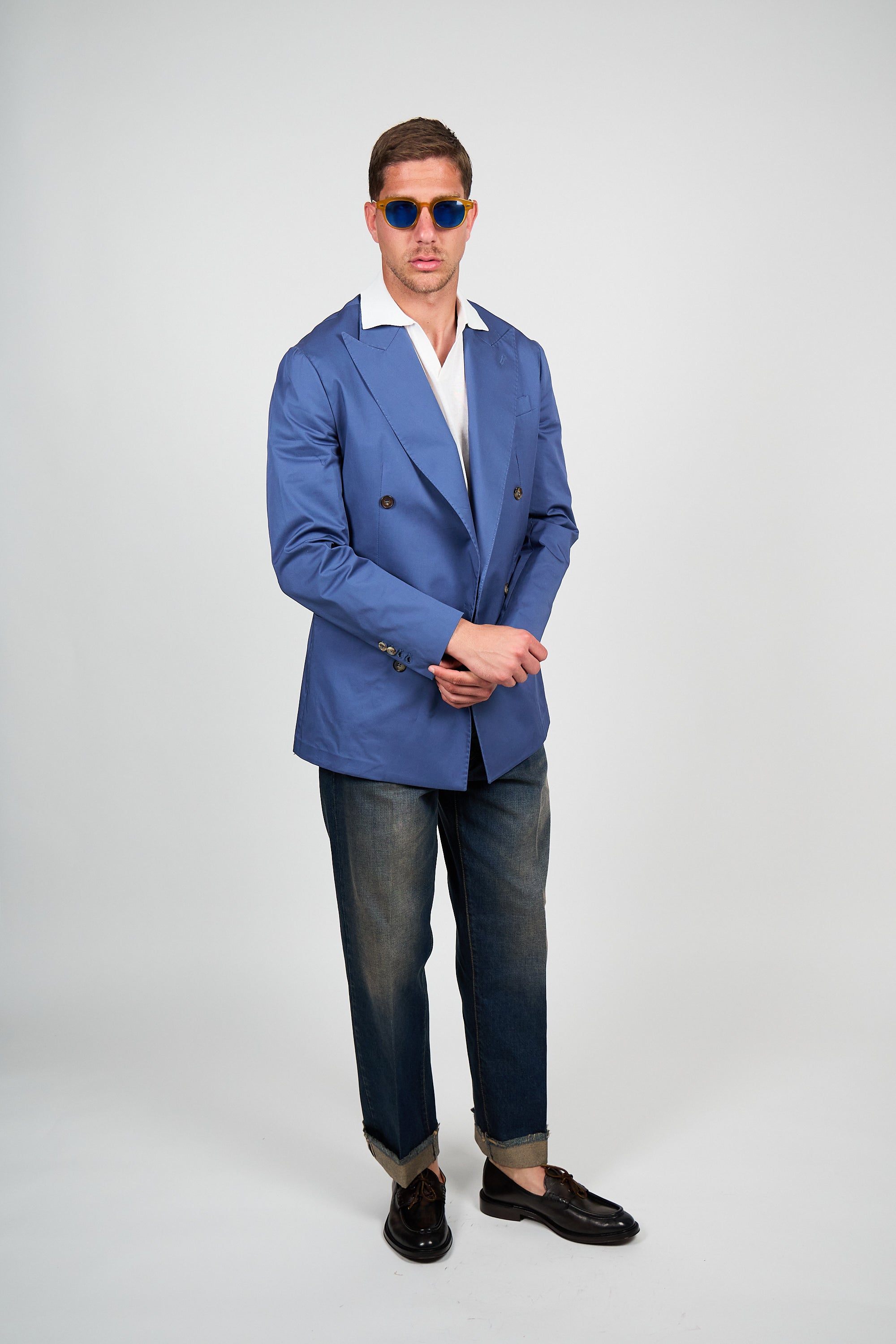 Giacca Abito SETTANTA Blazer Rifinito due Petti - Avion