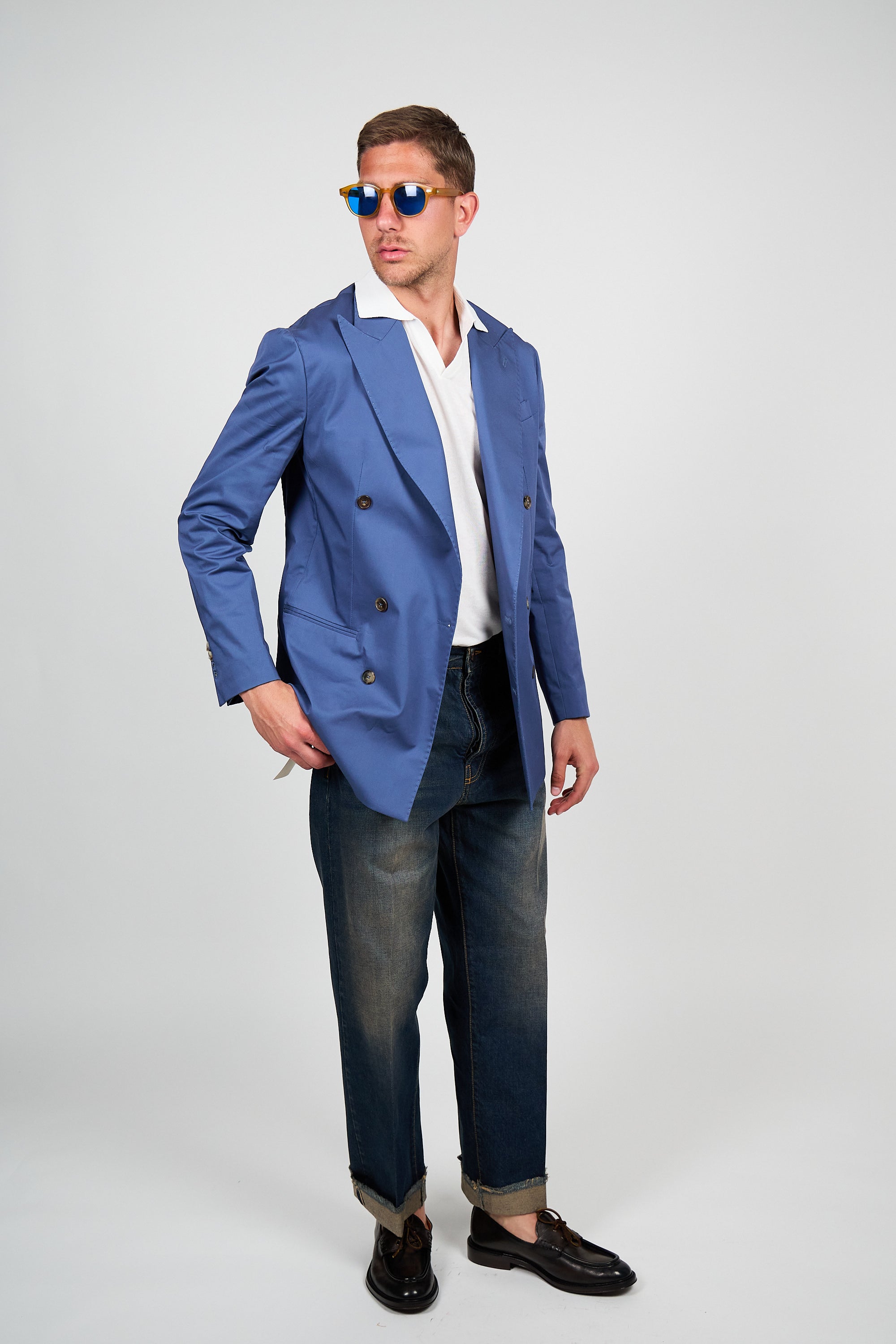 Giacca Abito SETTANTA Blazer Rifinito due Petti - Avion