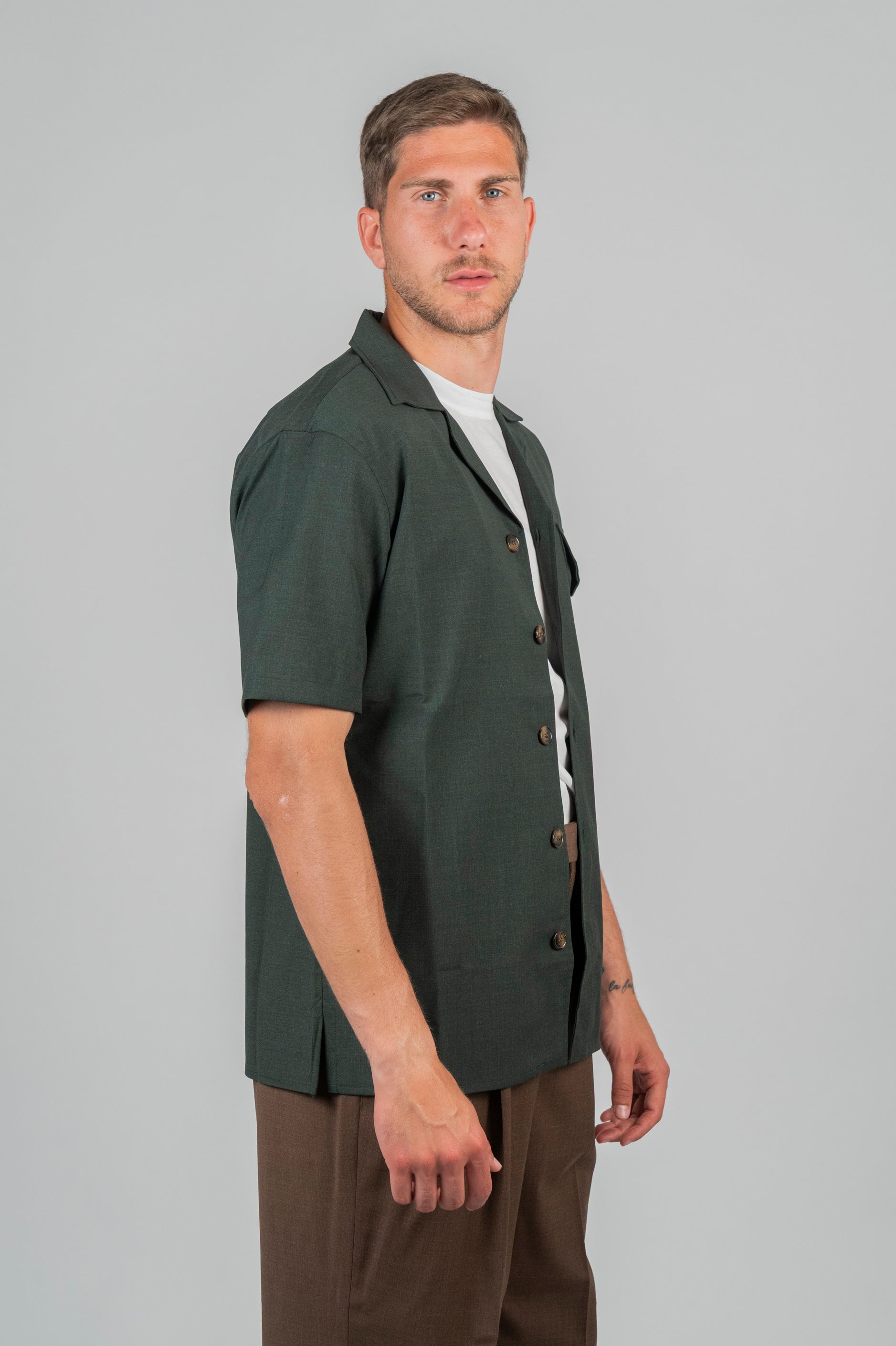 Camicia SEIKO Lana - Oliva