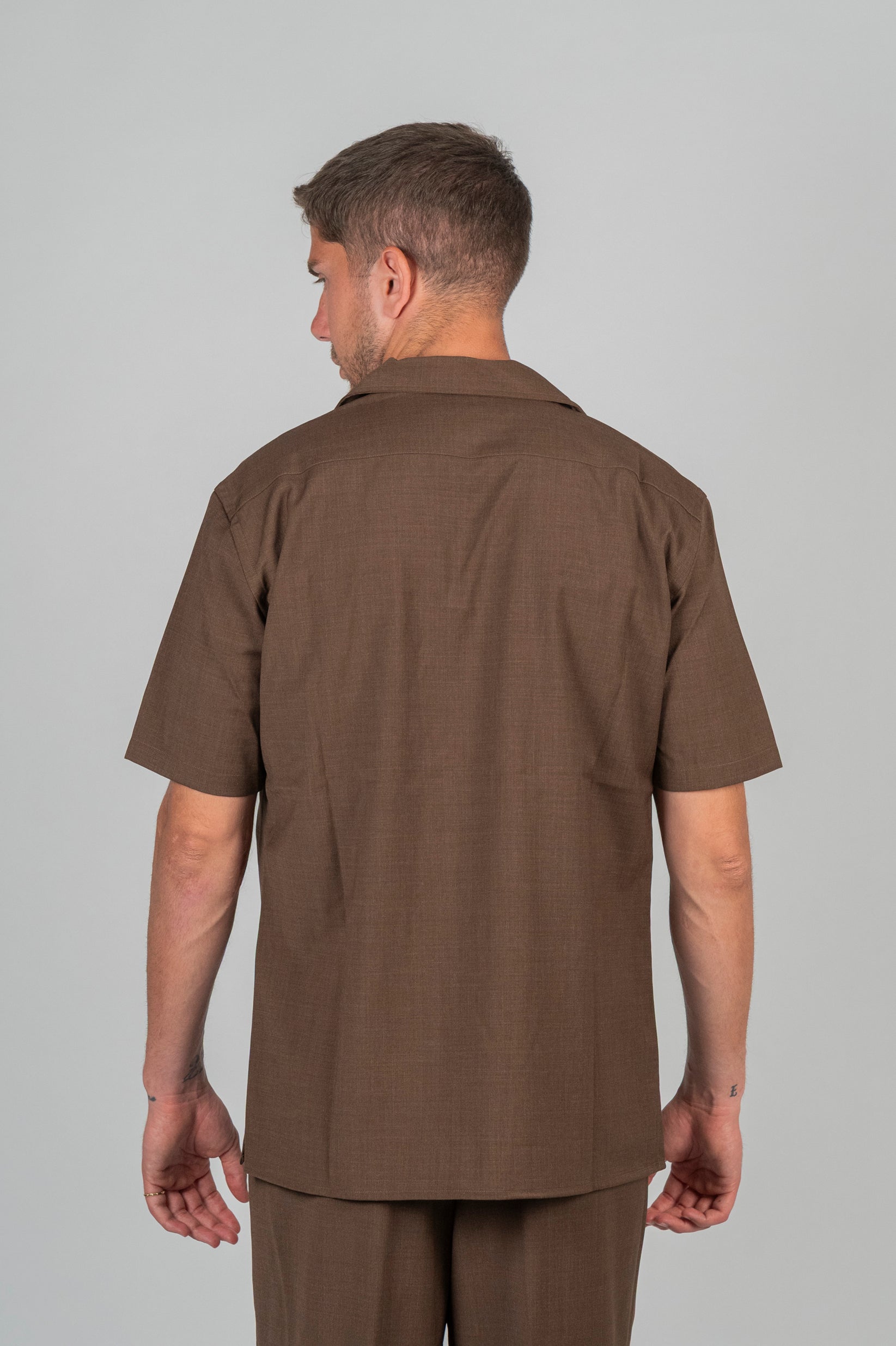 Camicia SEIKO Lana - Tabacco