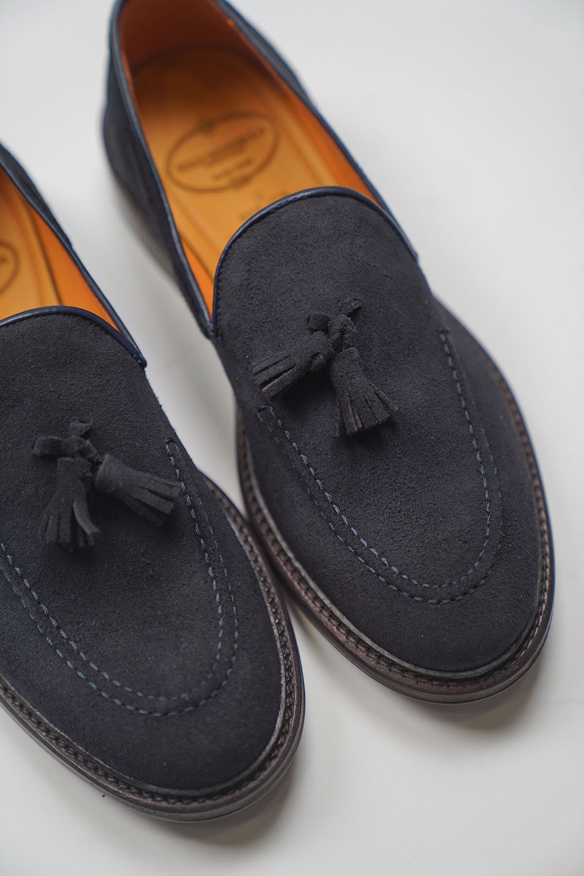 Mocassino NAPPINE Cucitura Camoscio Blue