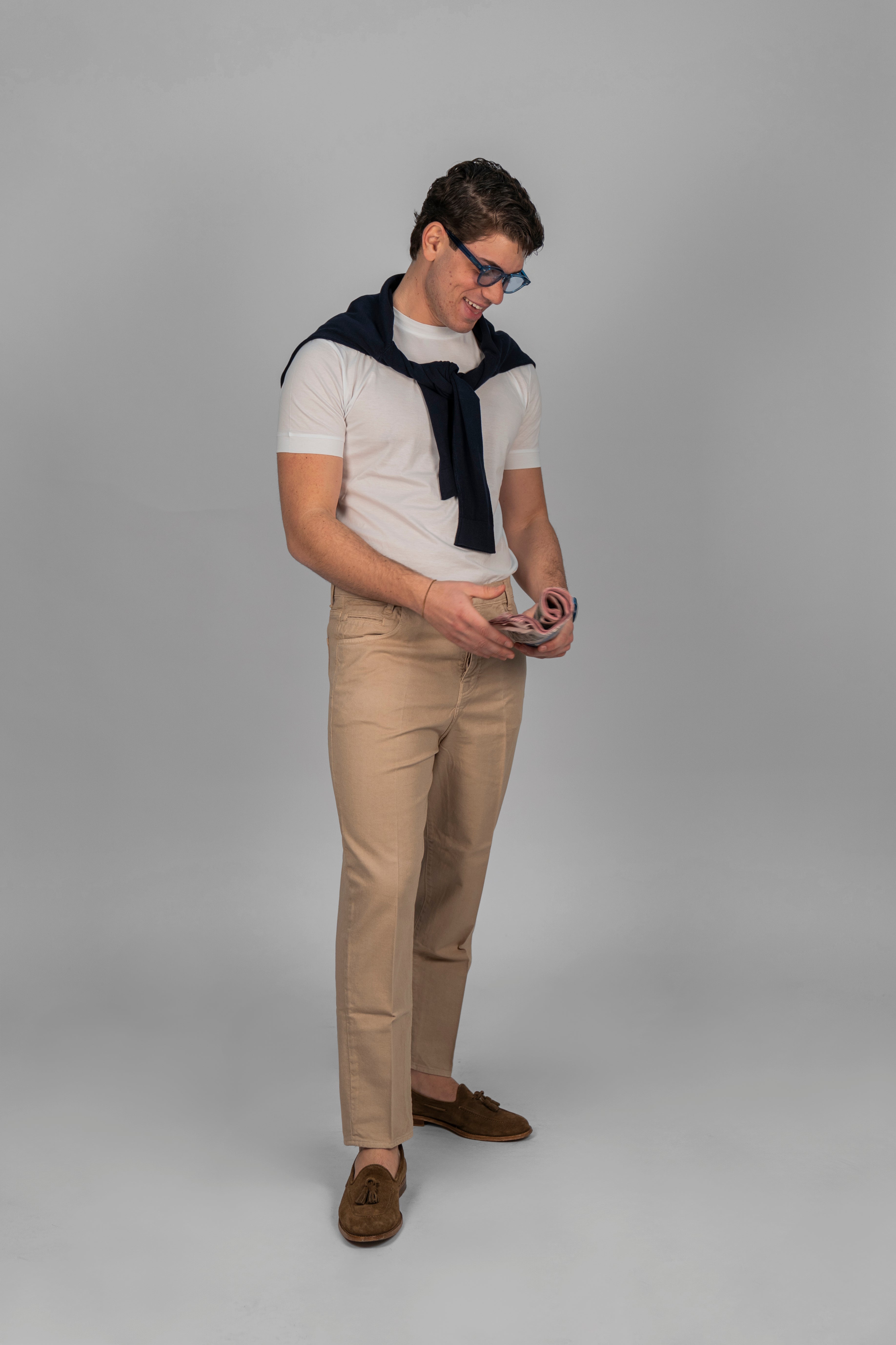 Pantalone AKIO Denim - Beige