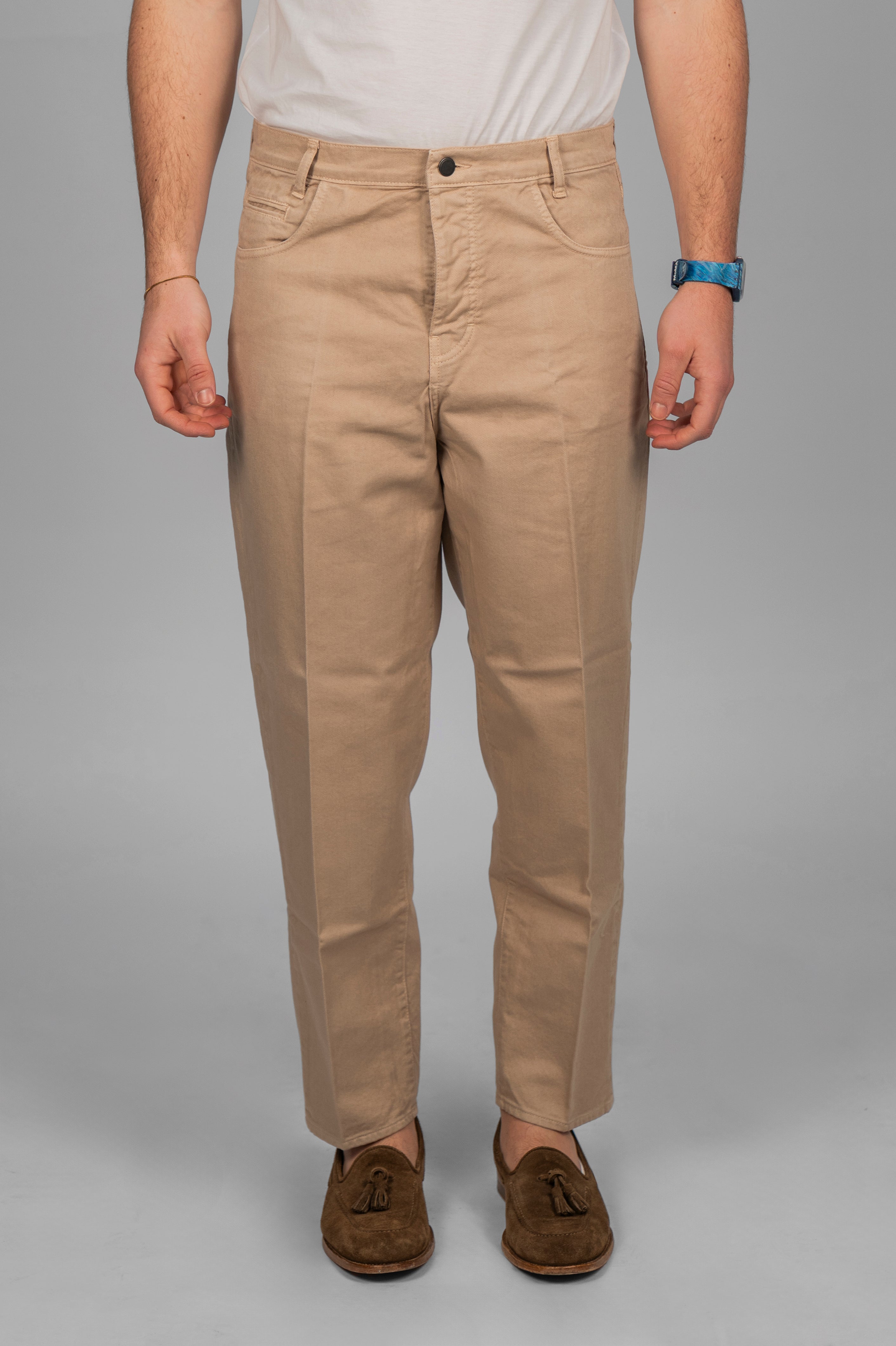 Pantalone AKIO Denim - Beige