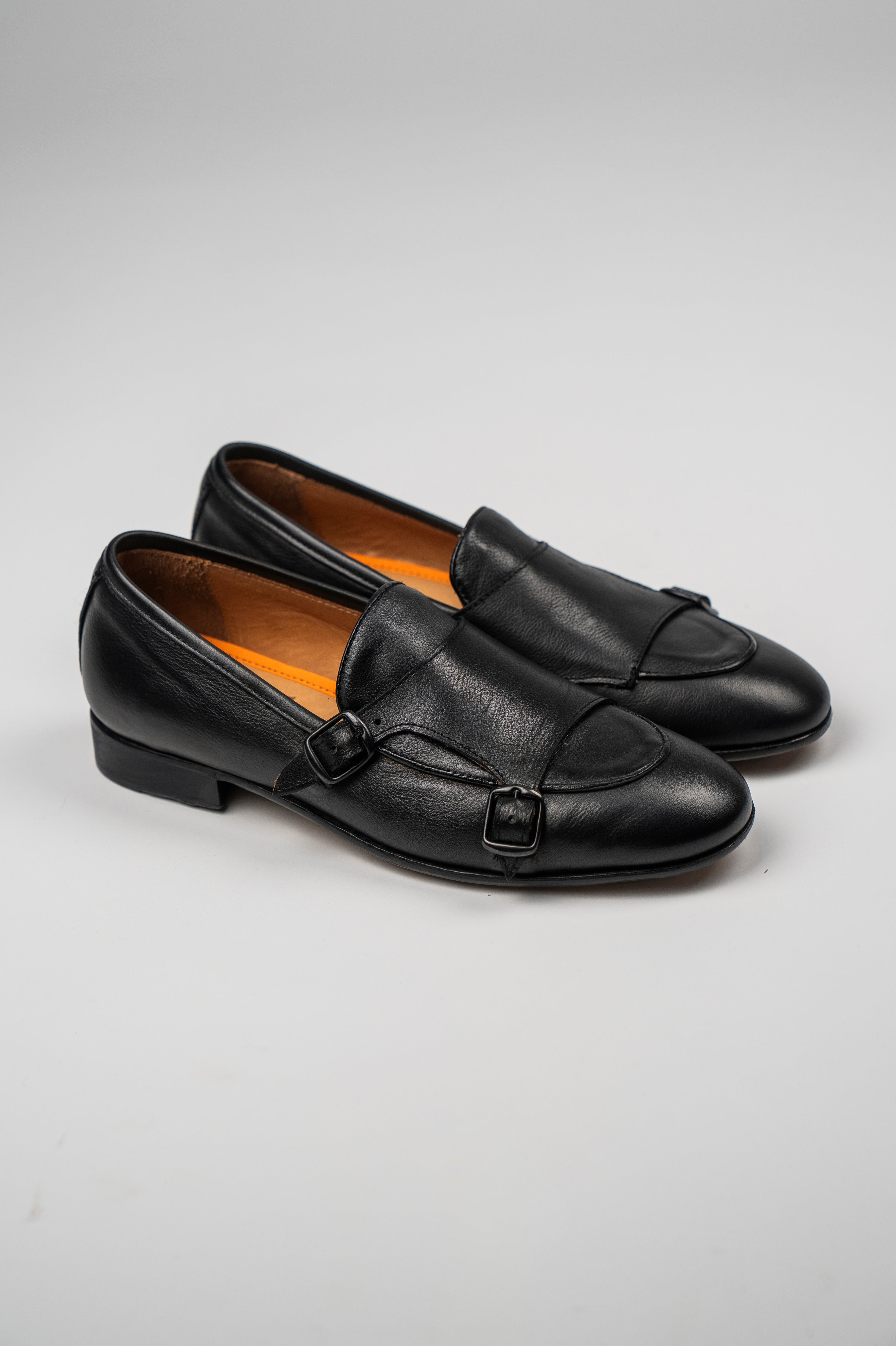 Doppia Fibbia VASCHETTA Capra Nero