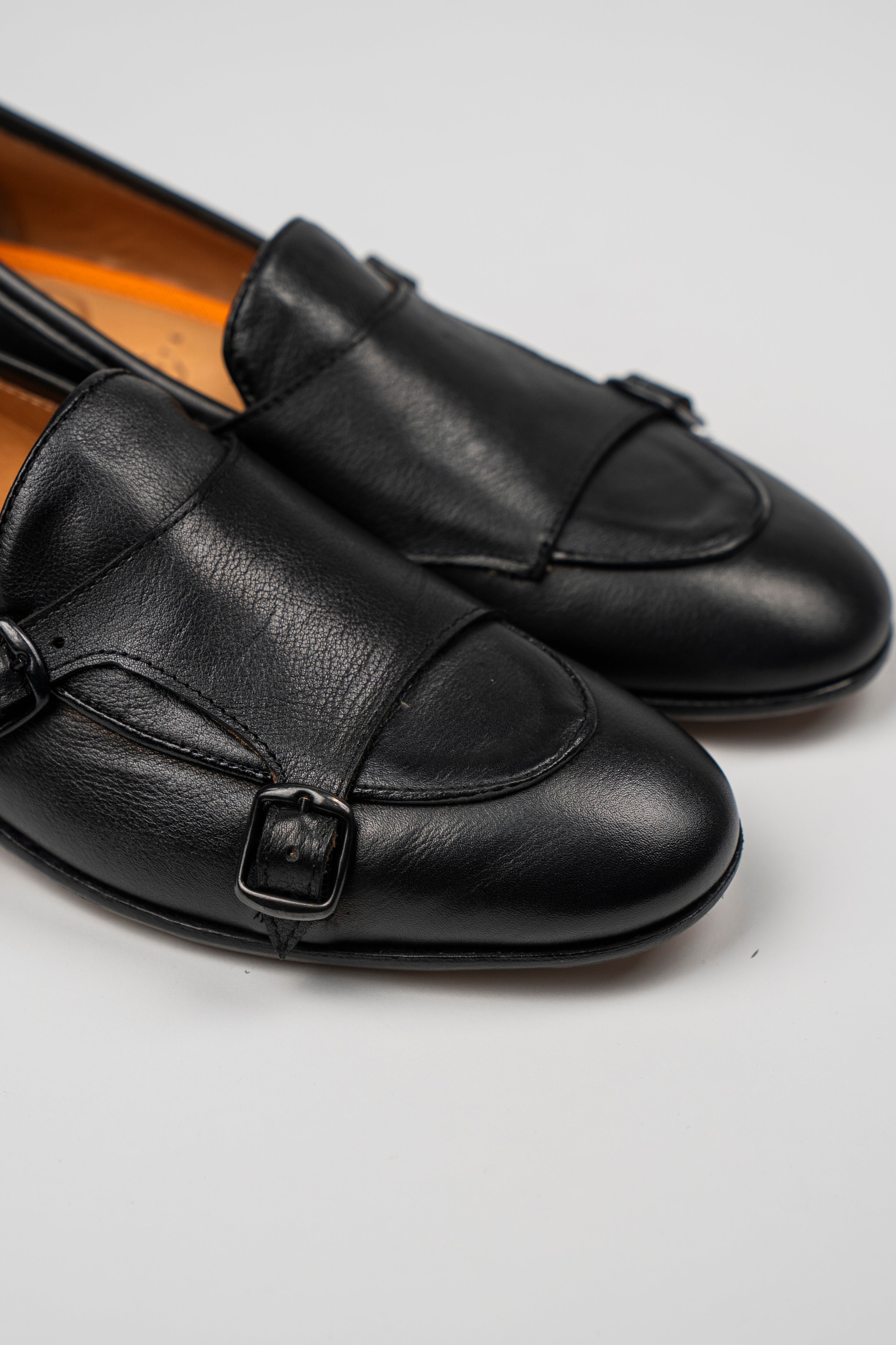 Doppia Fibbia VASCHETTA Capra Nero