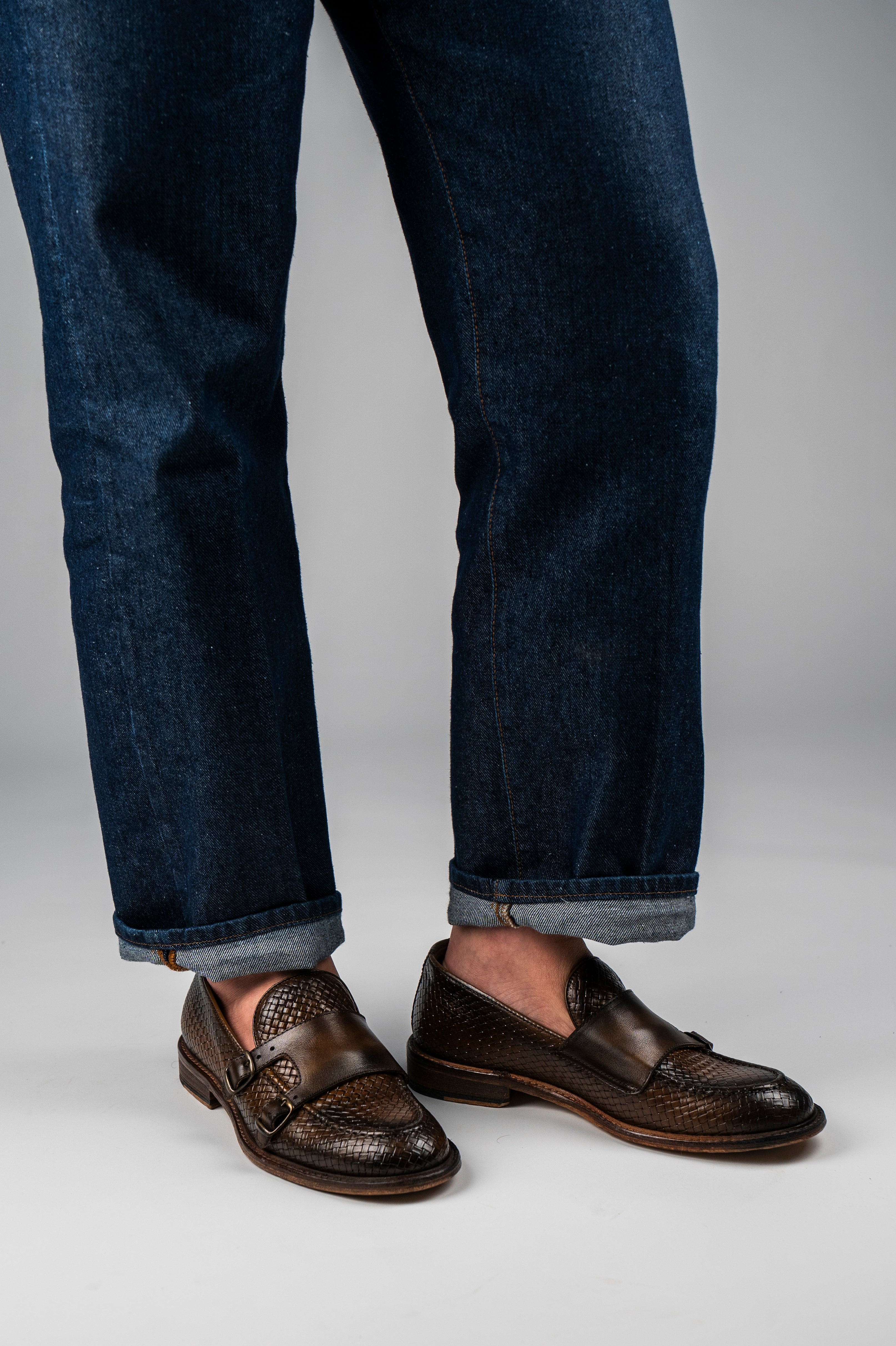 Doppia Fibbia PAFF Intreccio Cuoio