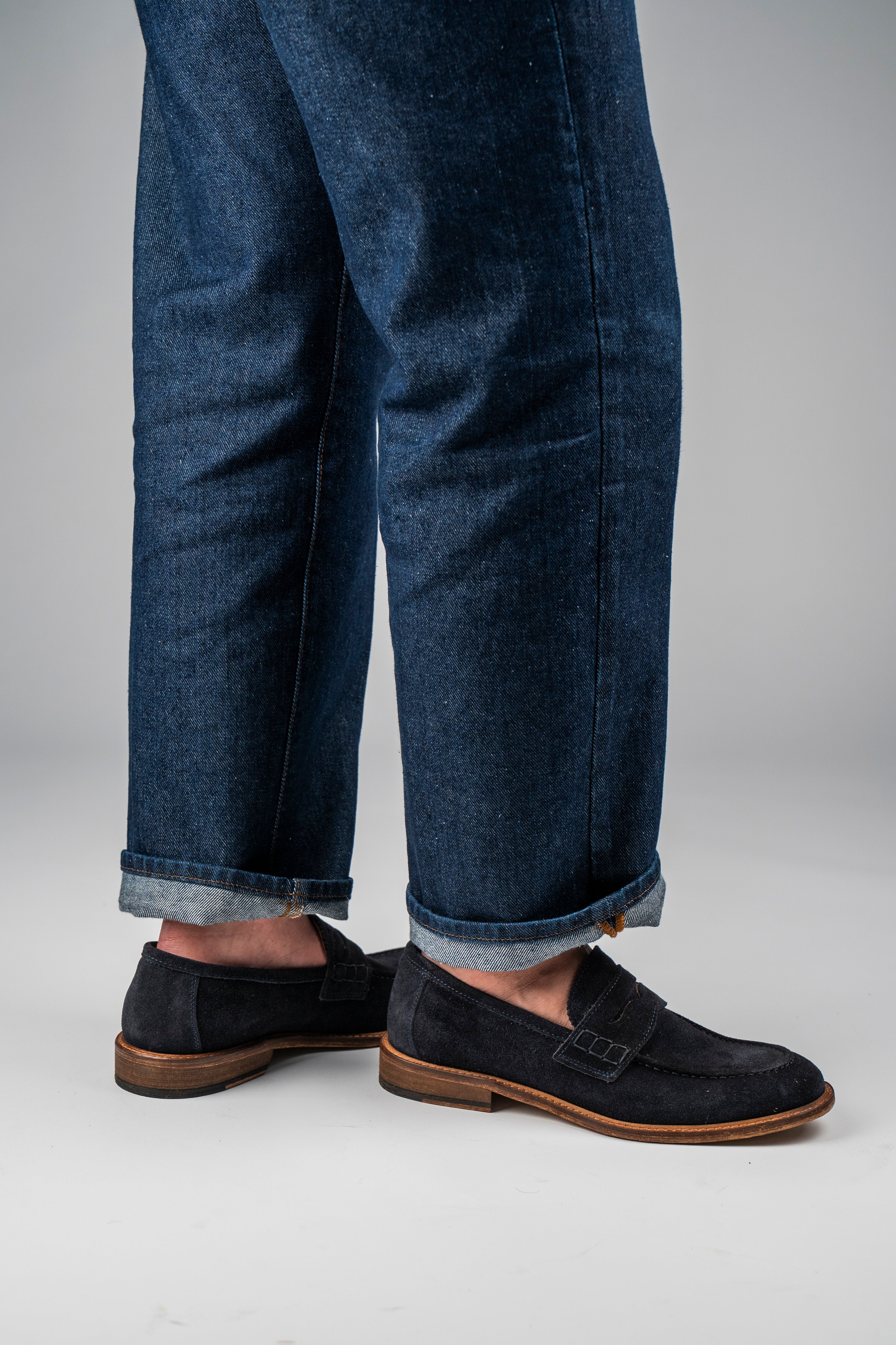 Mocassino PENNY Camoscio Blu