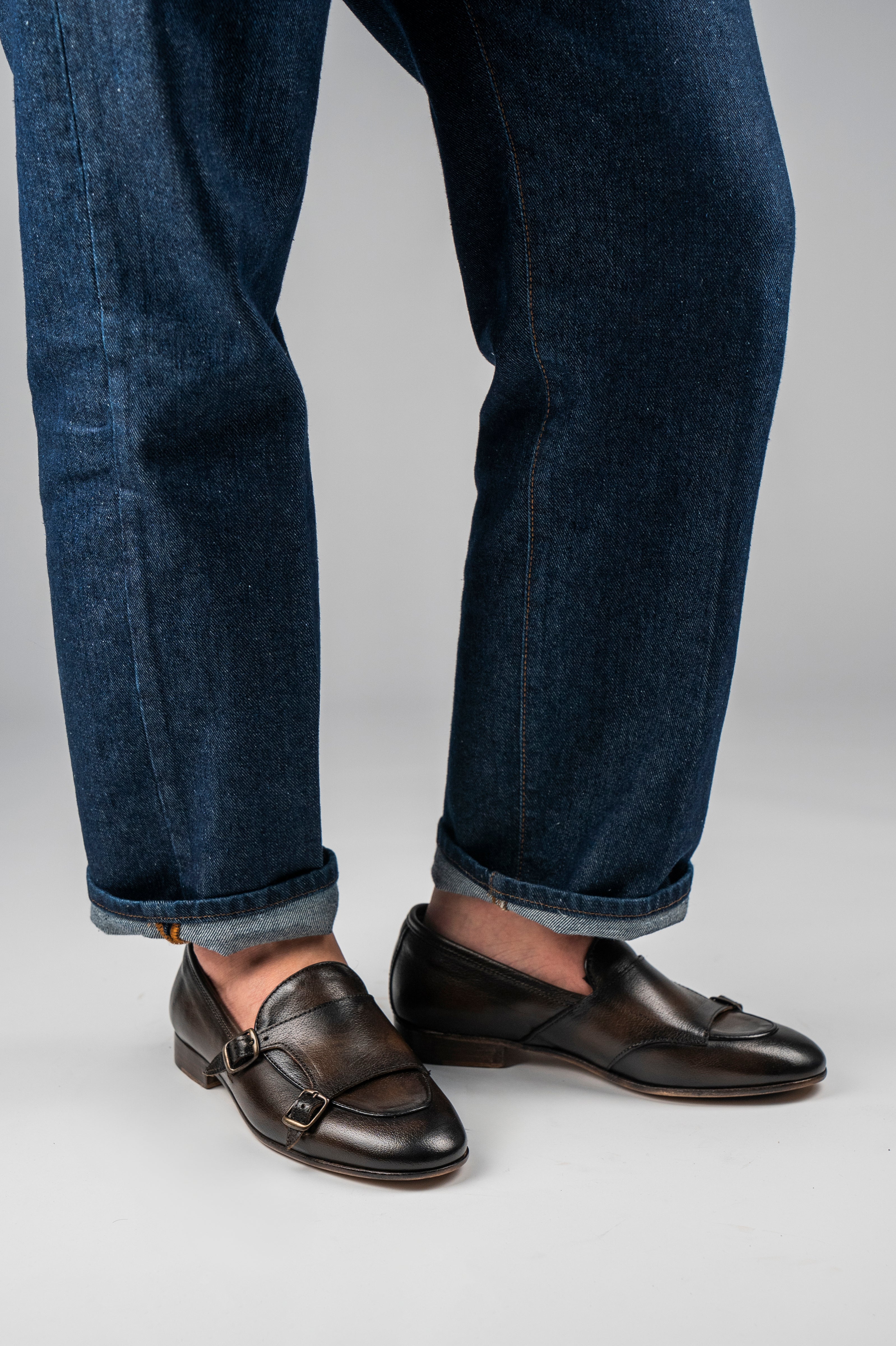 Doppia Fibbia VASCHETTA Capra Testa di Moro