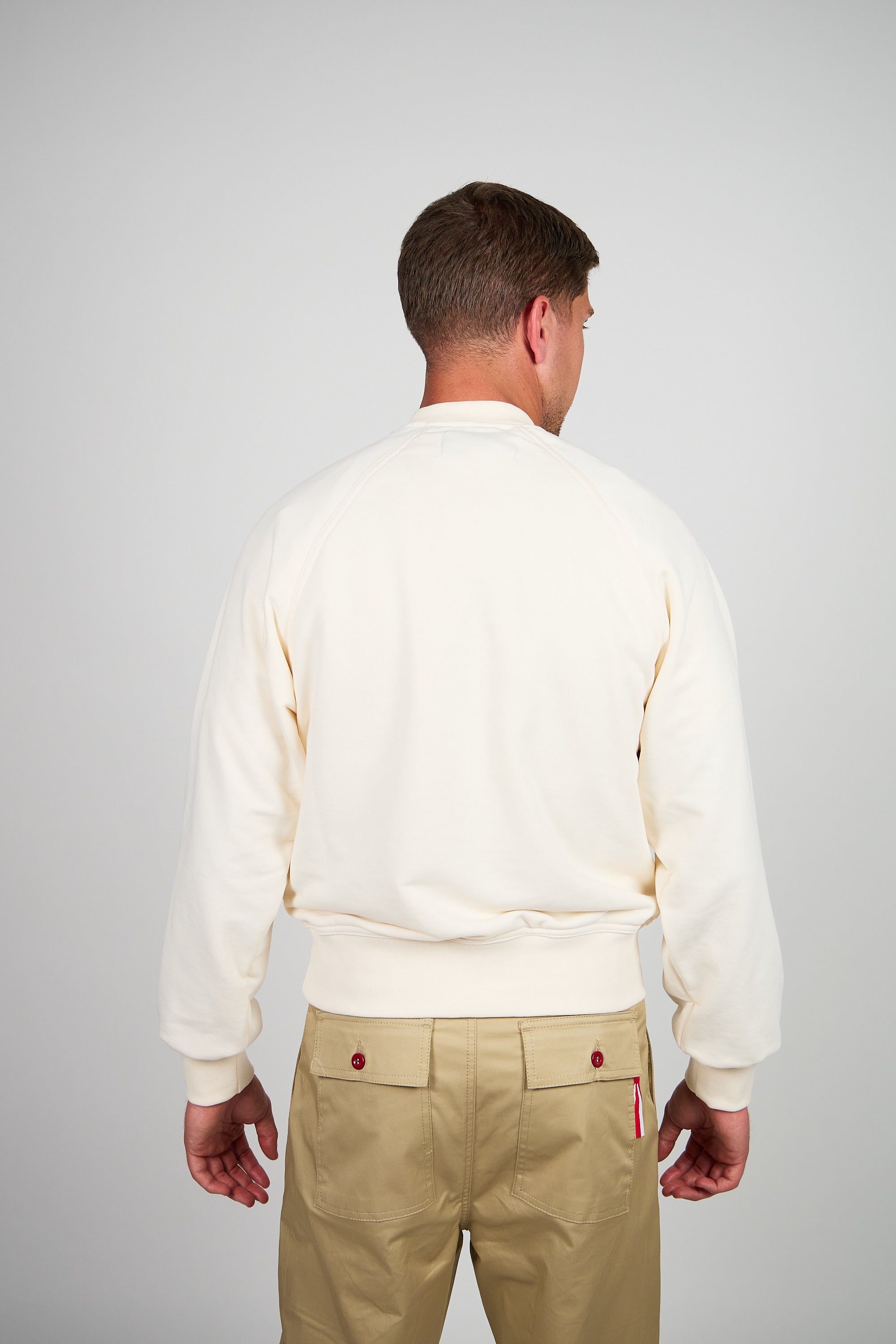 Felpa Girocollo REN Sprezzatura Raglan - Panna