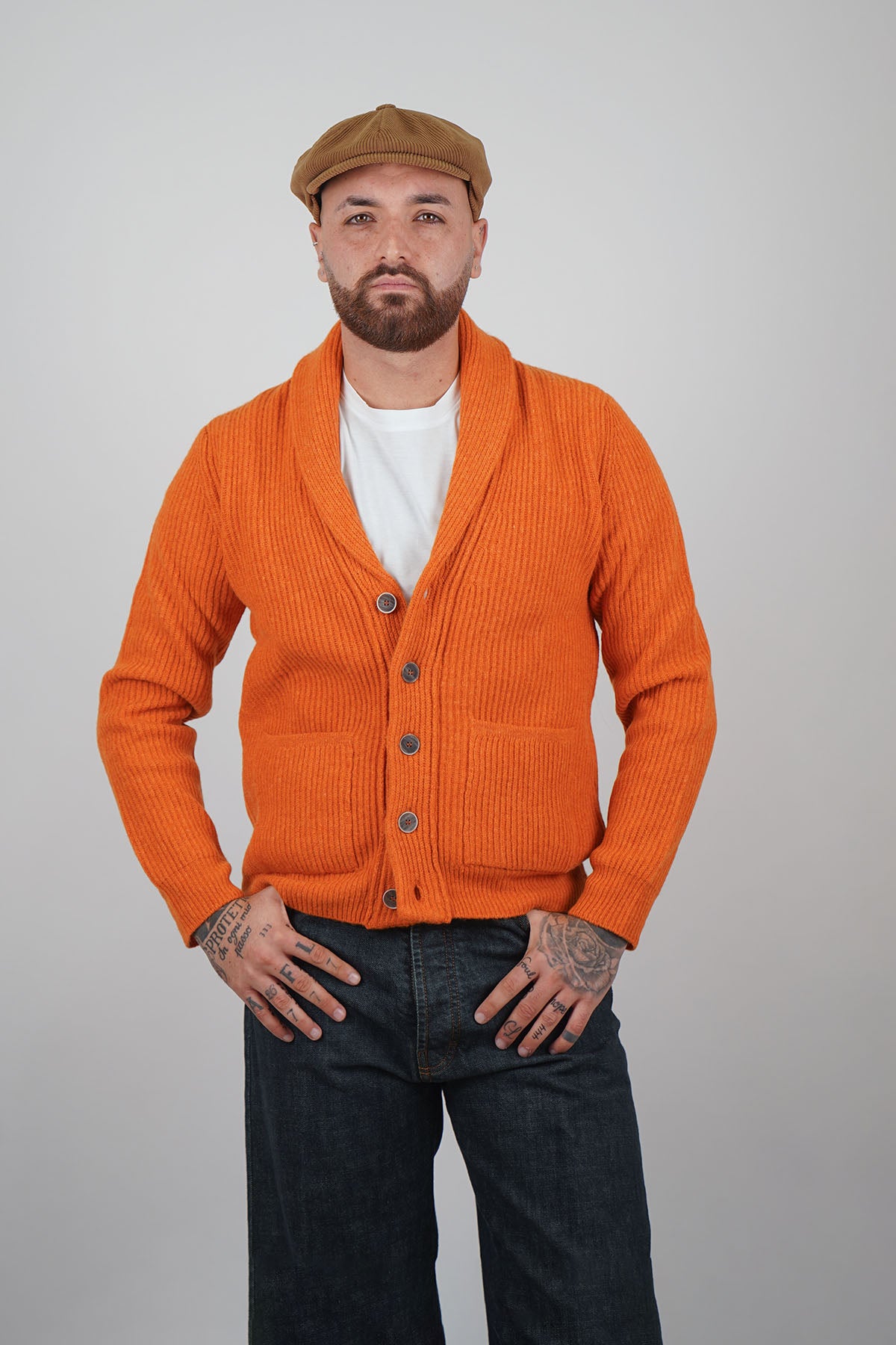 Cardigan Scialle GENPAKU Maglia Inglese