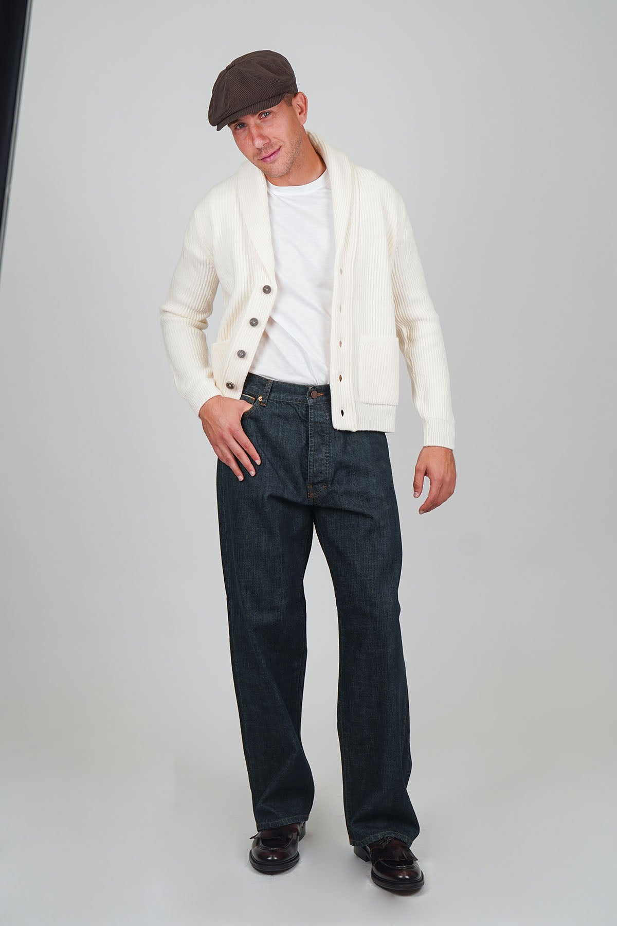 Jeans GORO Cimosato - Wide Fit Lavaggio Zero