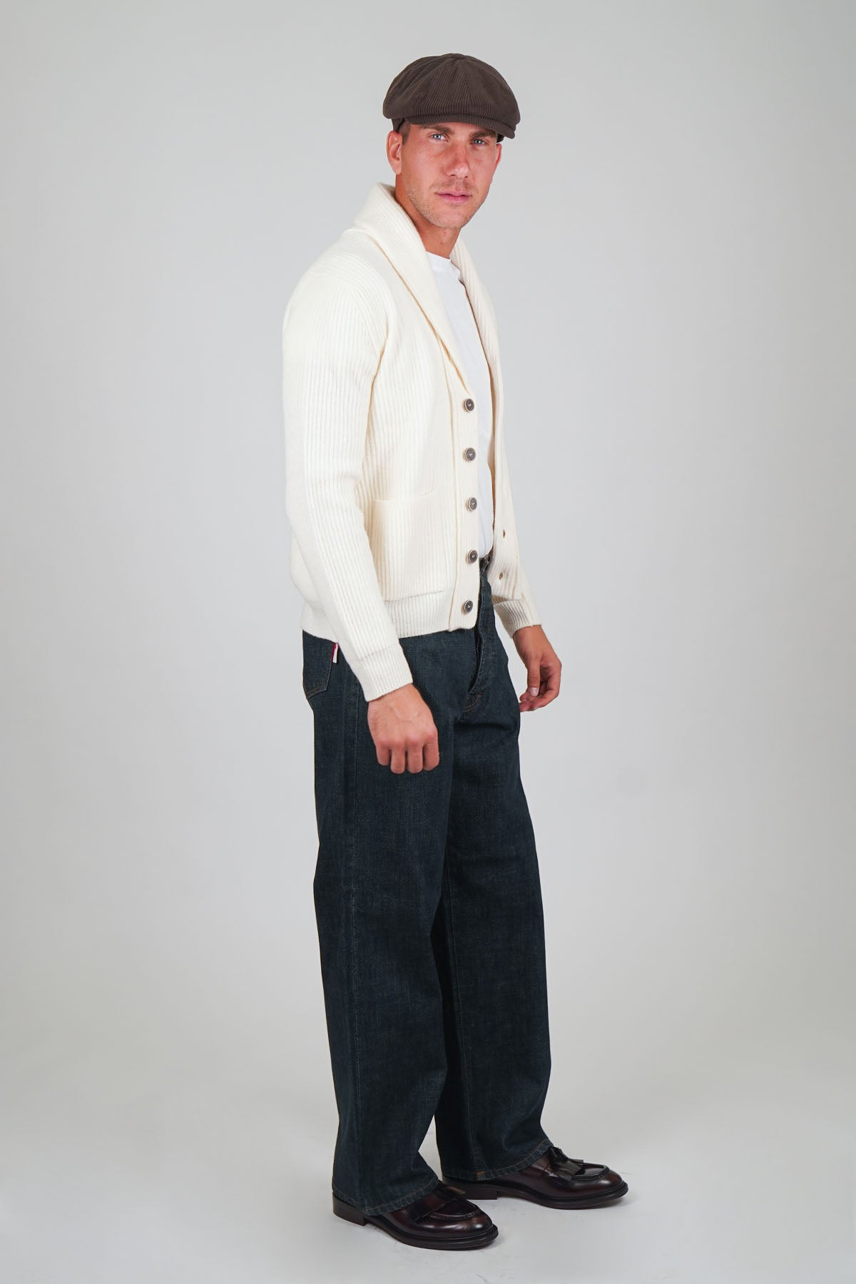 Jeans GORO Cimosato - Wide Fit Lavaggio Zero