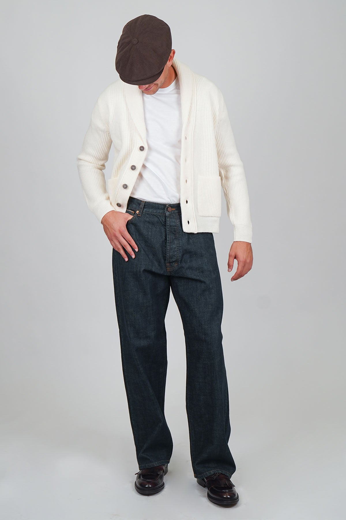 Cardigan Scialle GENPAKU Maglia Inglese