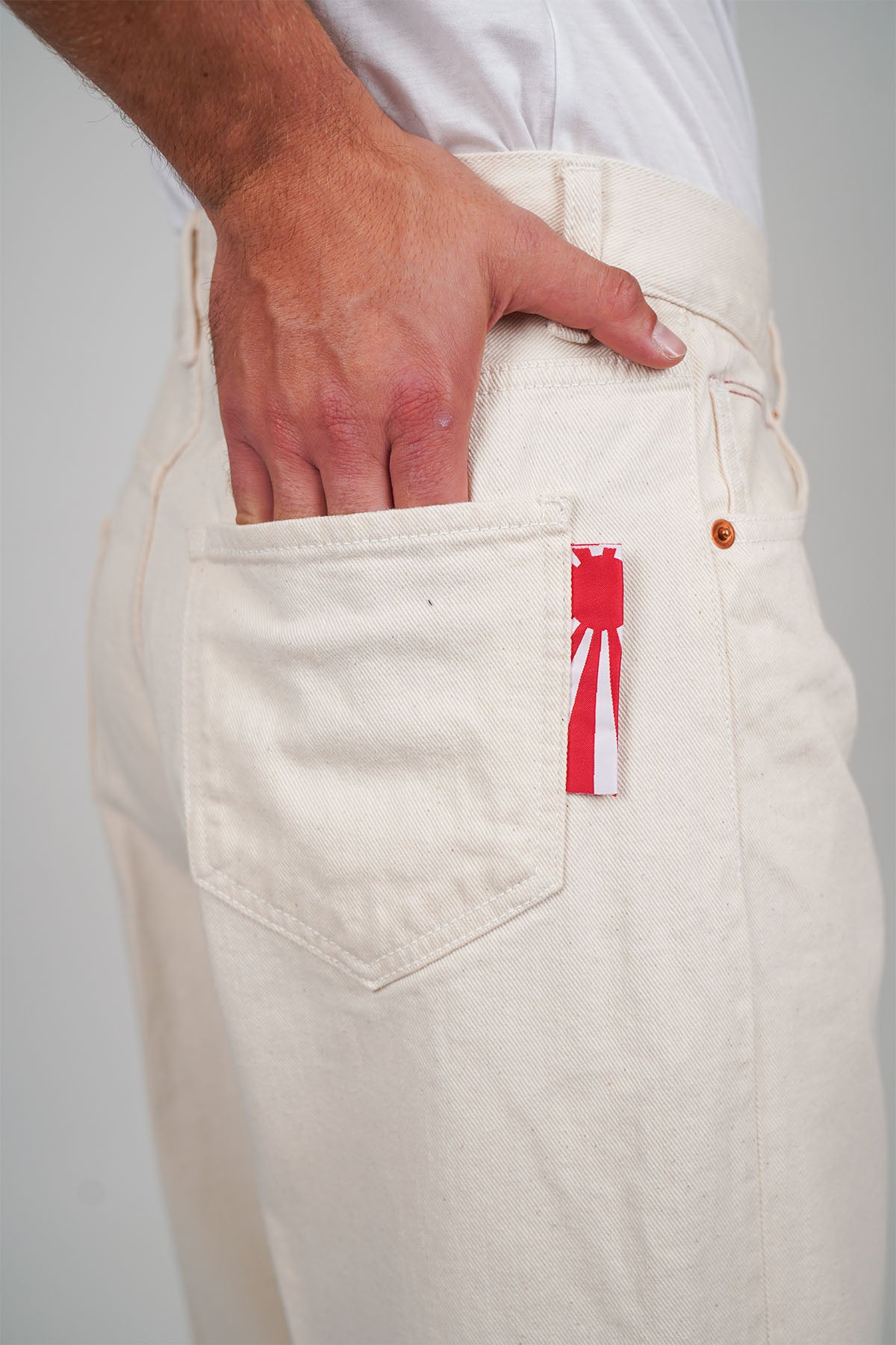 Jeans GORO Cimosato - Straight Fit Beige