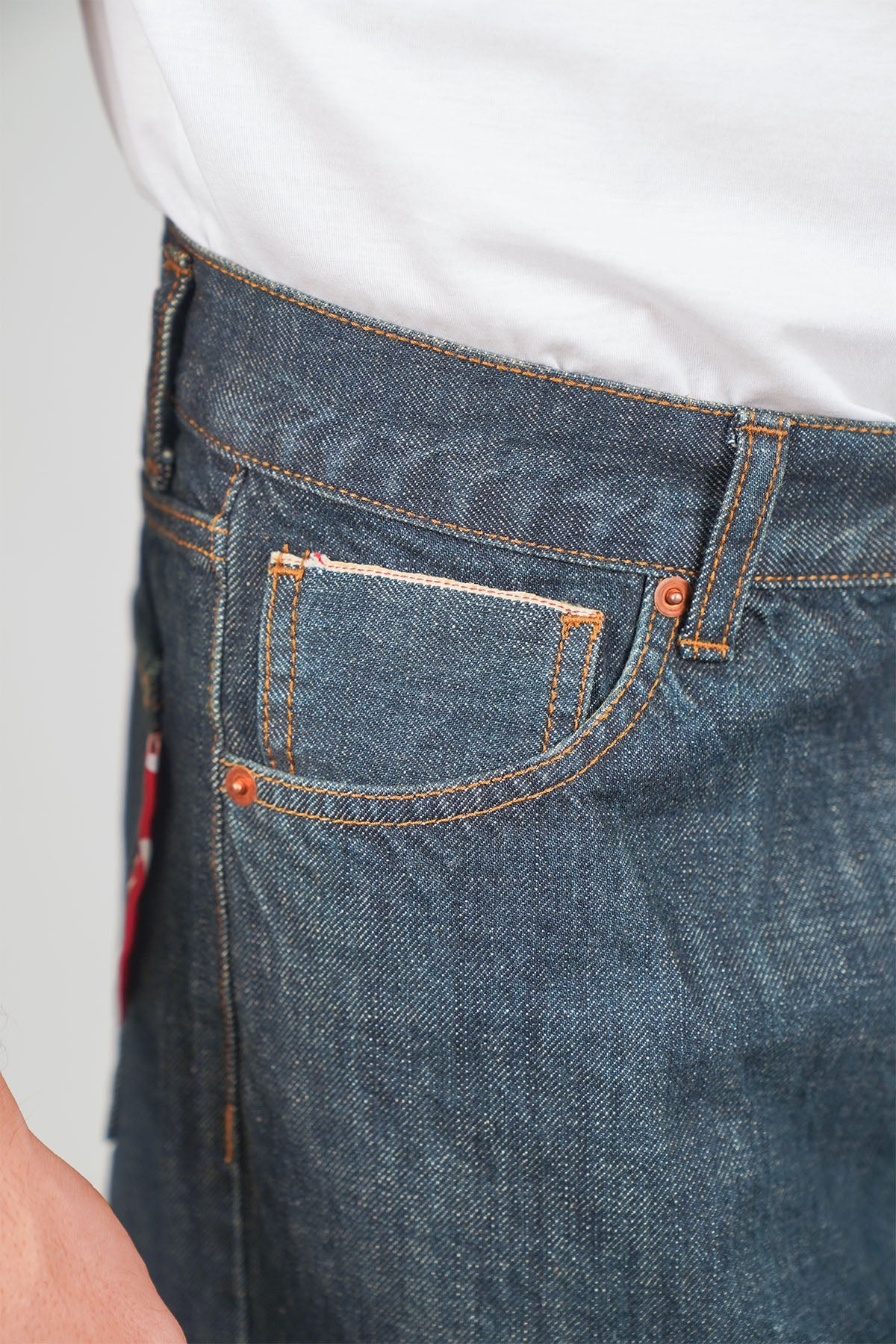Jeans GORO Cimosato - Wide Fit Lavaggio Zero