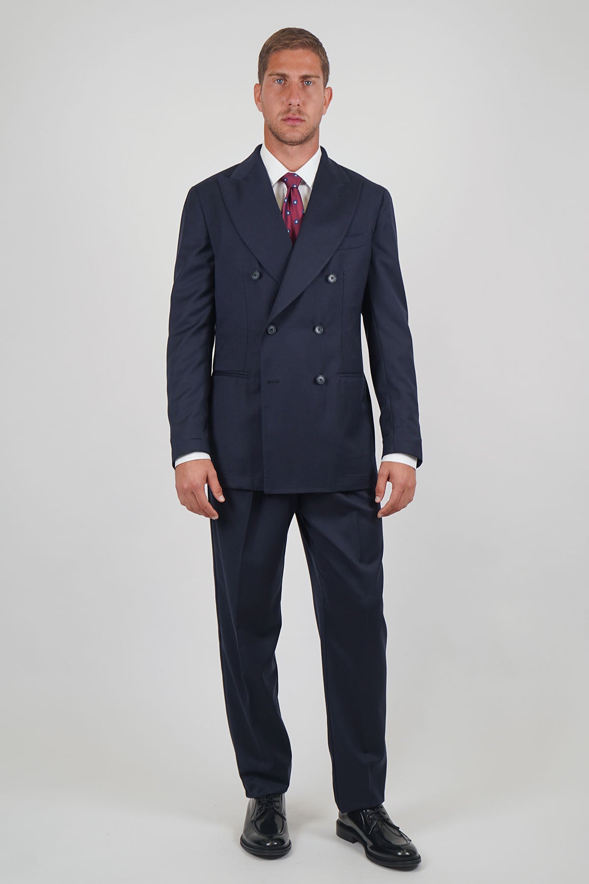 Giacca HIKARI Rifinito due Petti - Blue