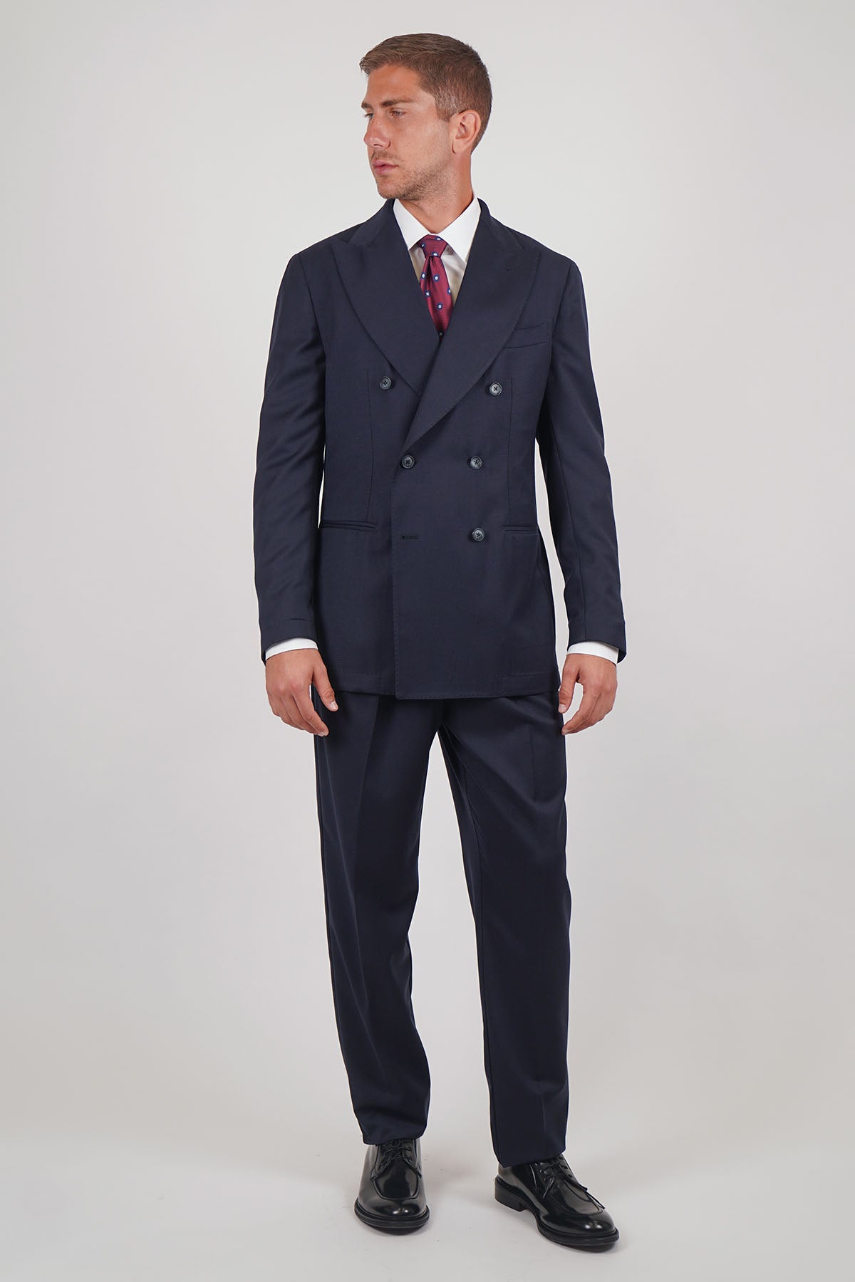 Giacca HIKARI Rifinito due Petti - Blue