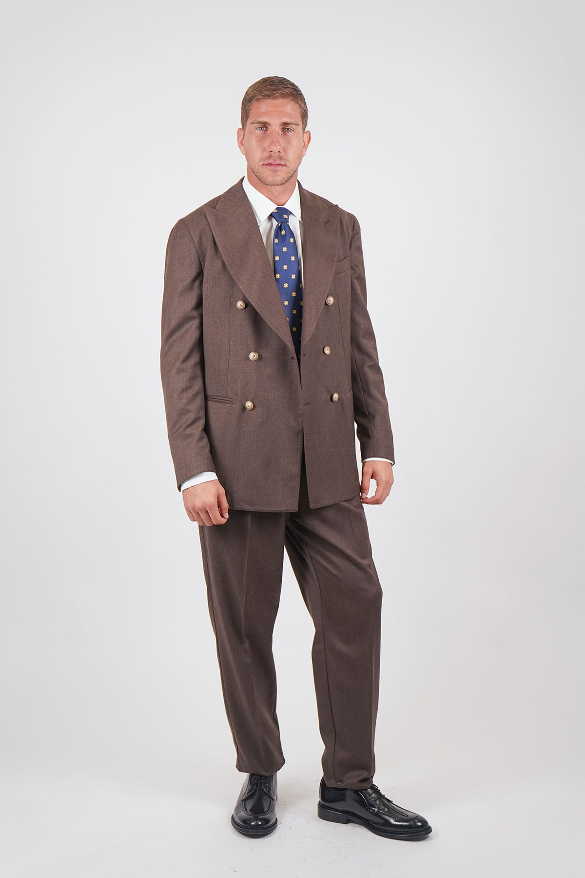 Giacca HIKARI Rifinito due Petti - Tortora