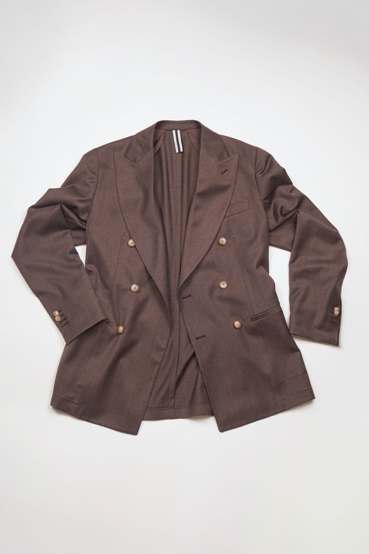 Giacca HIKARI Rifinito due Petti - Tortora