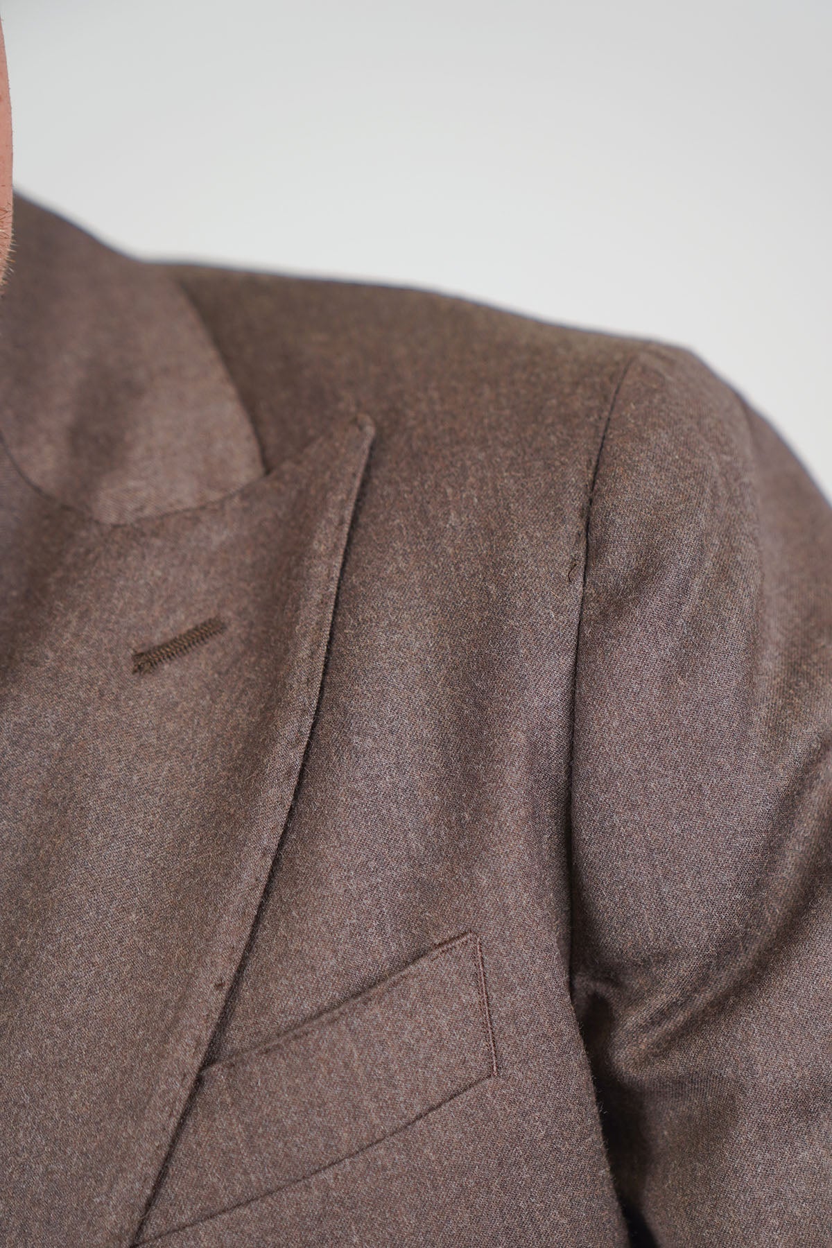 Giacca HIKARI Rifinito due Petti - Tortora