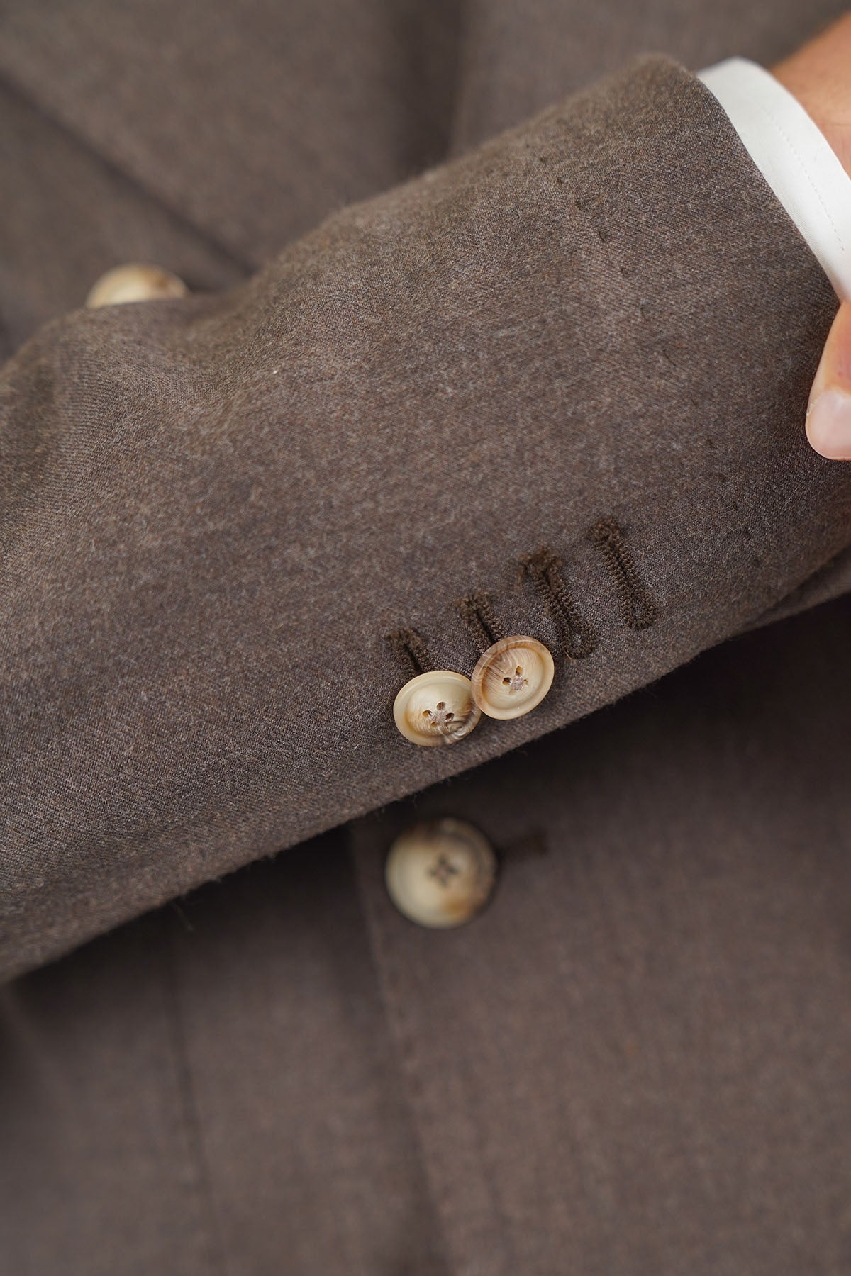 Giacca HIKARI Rifinito due Petti - Tortora