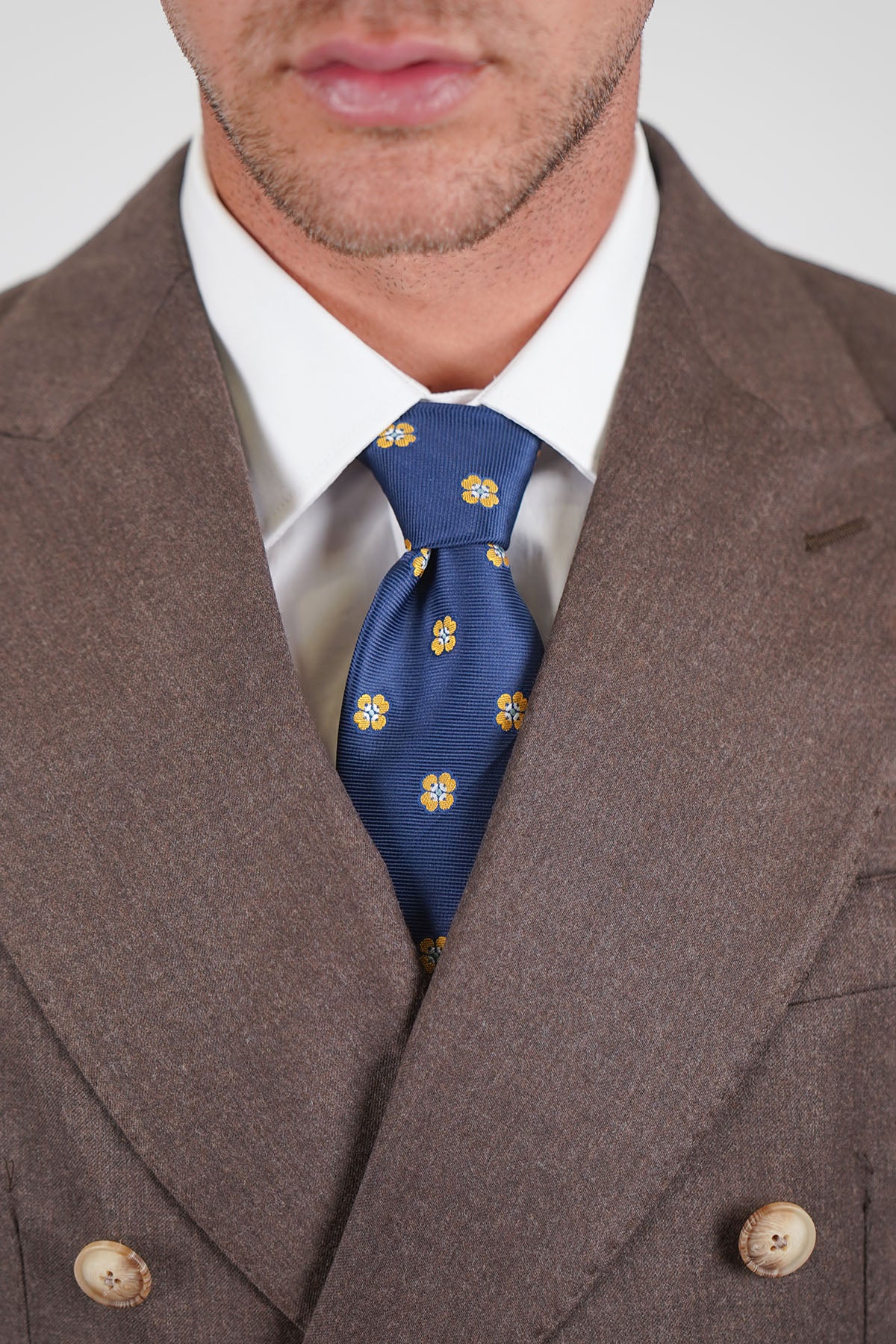 Giacca HIKARI Rifinito due Petti - Tortora