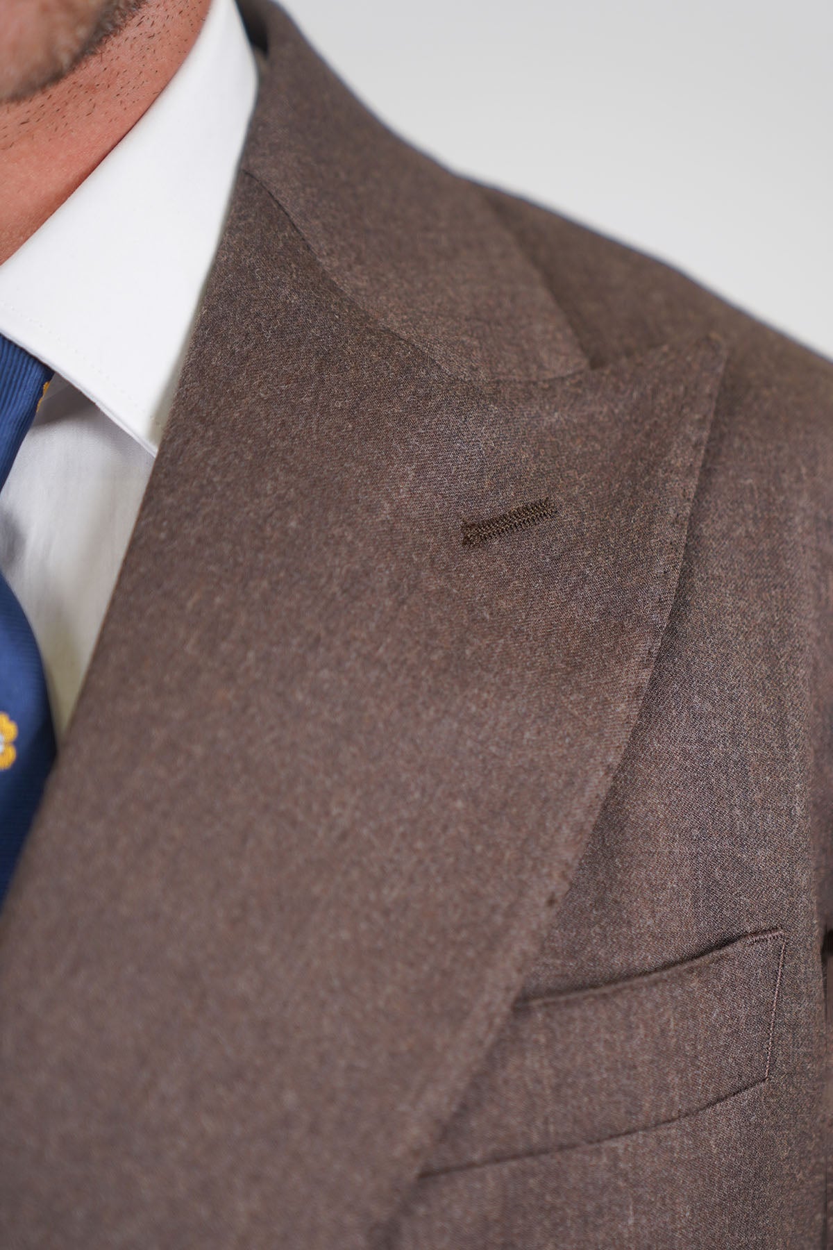 Giacca HIKARI Rifinito due Petti - Tortora