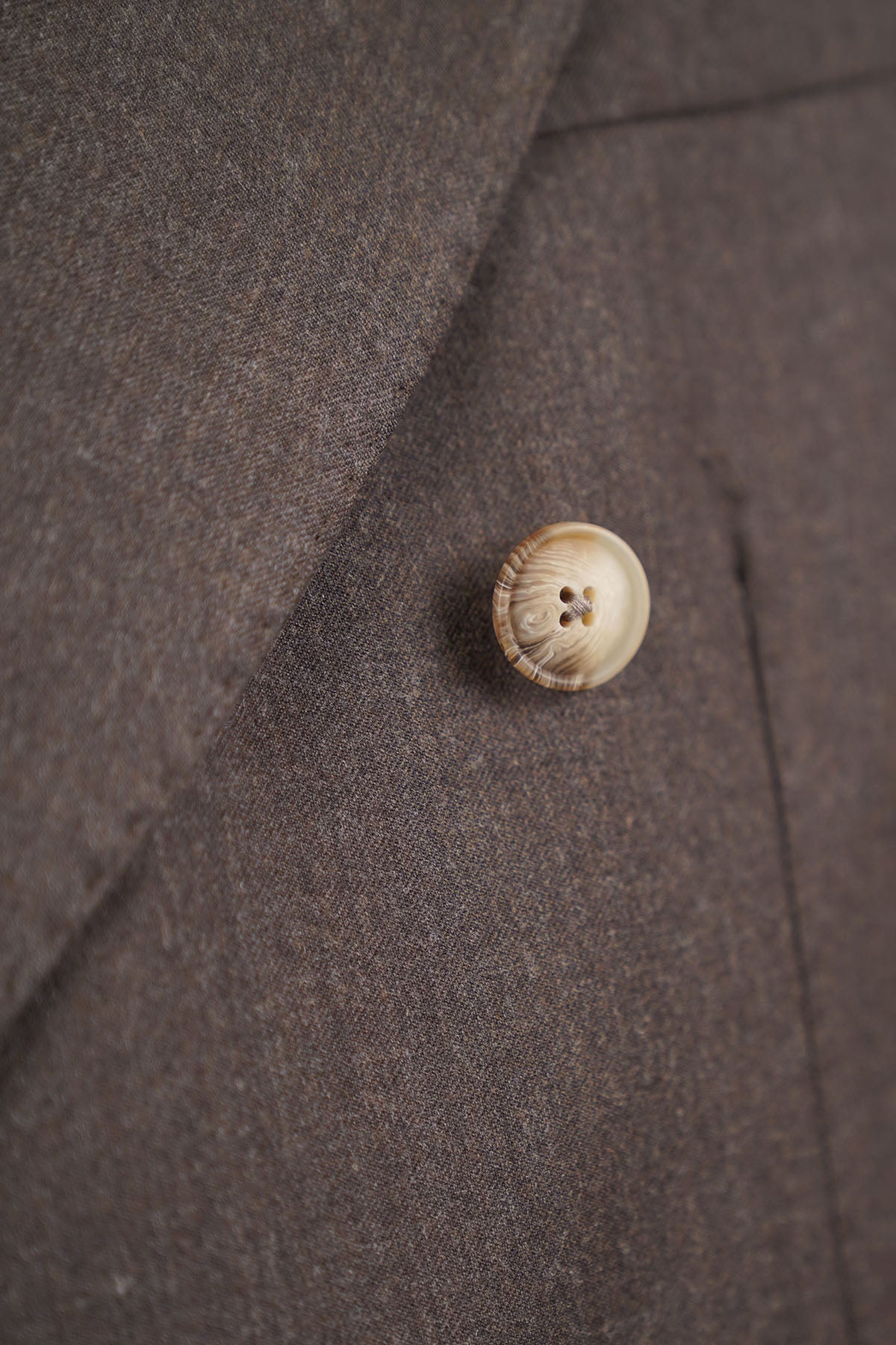 Giacca HIKARI Rifinito due Petti - Tortora