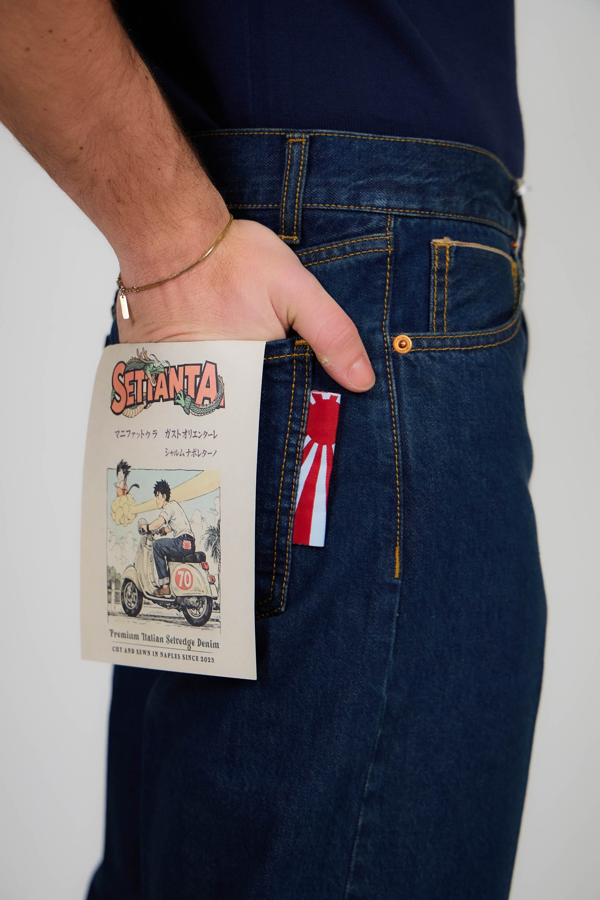 Jeans ROGO Cimosato - Straight Fit Lavaggio Zero al Tè