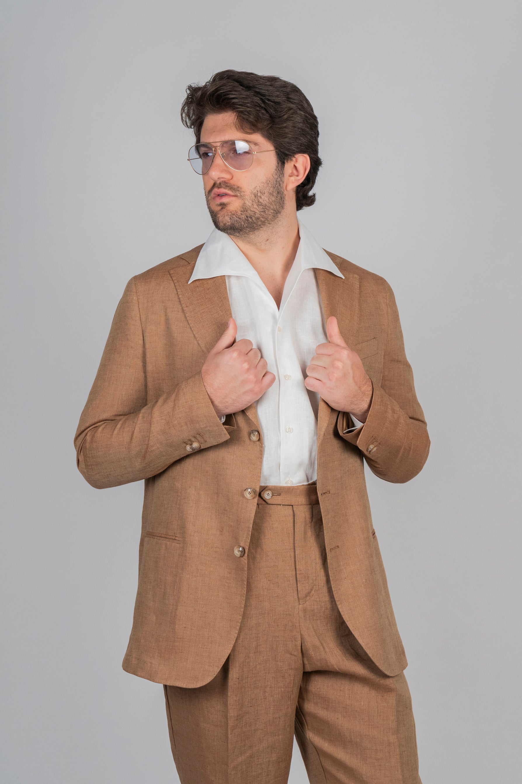 Giacca IZANAMI Rifinito - Lino Beige