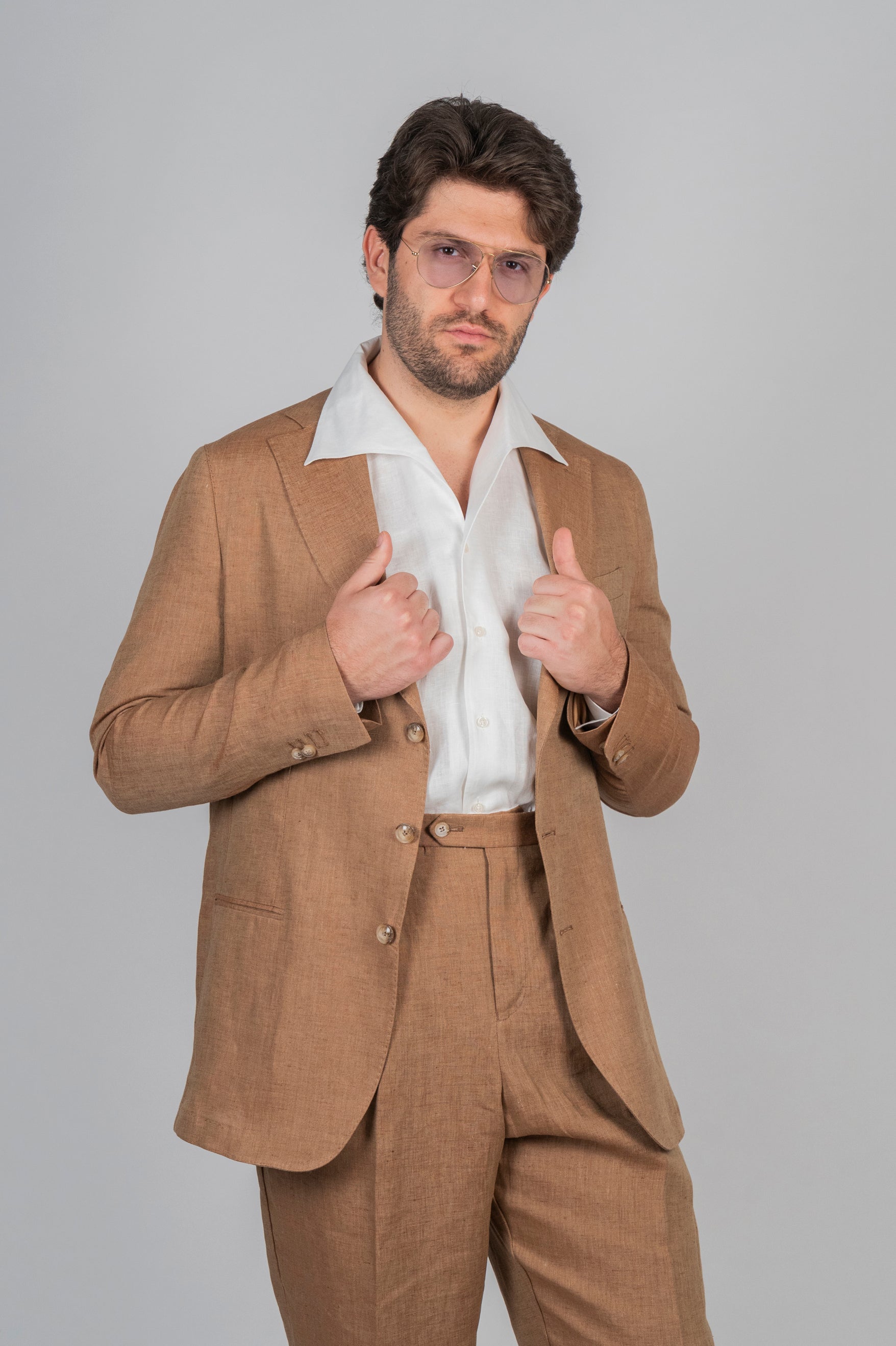 Giacca IZANAMI Rifinito - Lino Beige