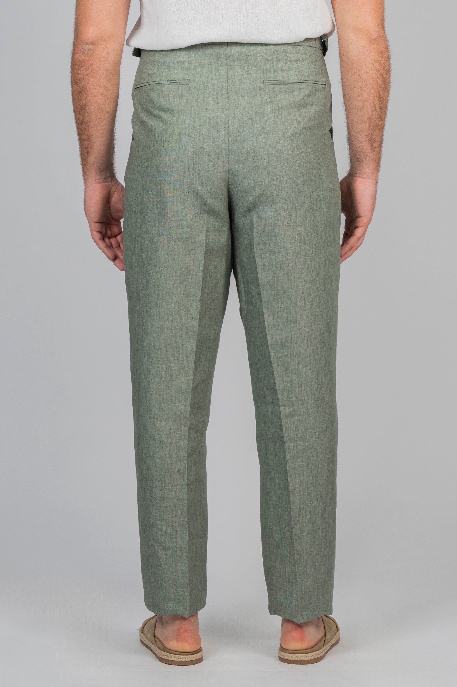 Pantalone GEKKO Rifinito - Lino Menta