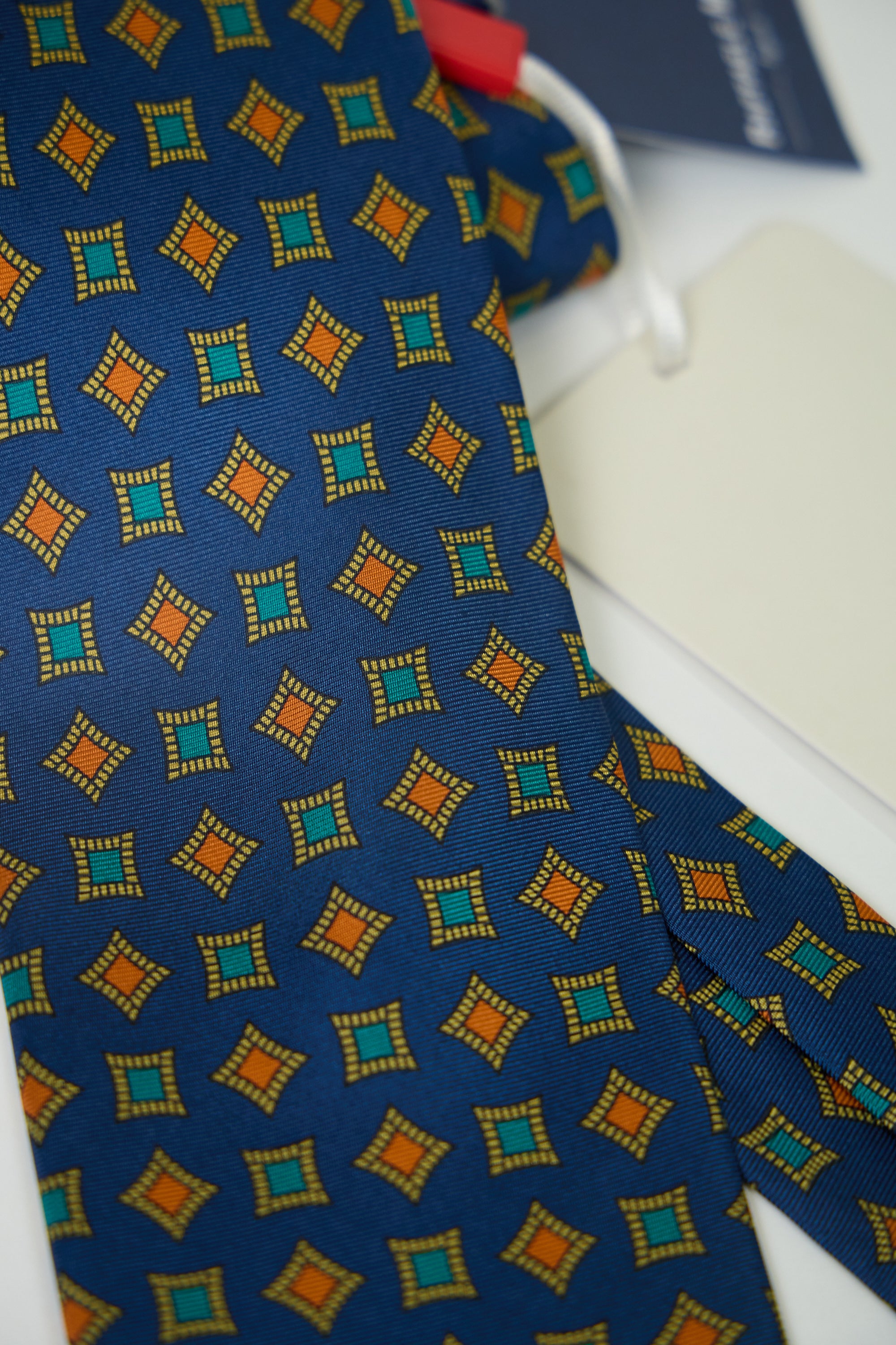 Cravatta RAFFAELE MURO Twill Stampato Seta 100% CM 8