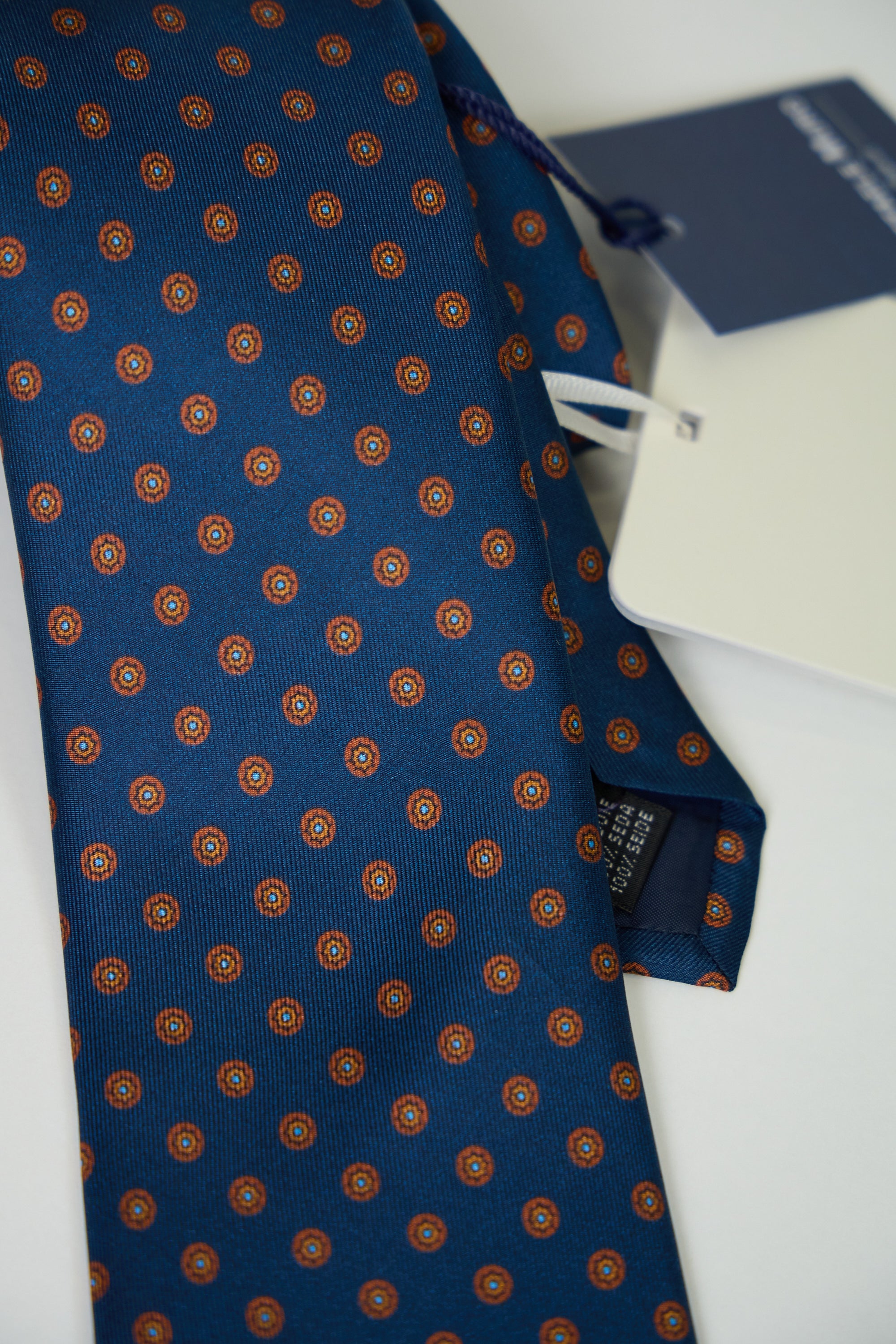 Cravatta RAFFAELE MURO Twill Stampato Seta 100% CM 8