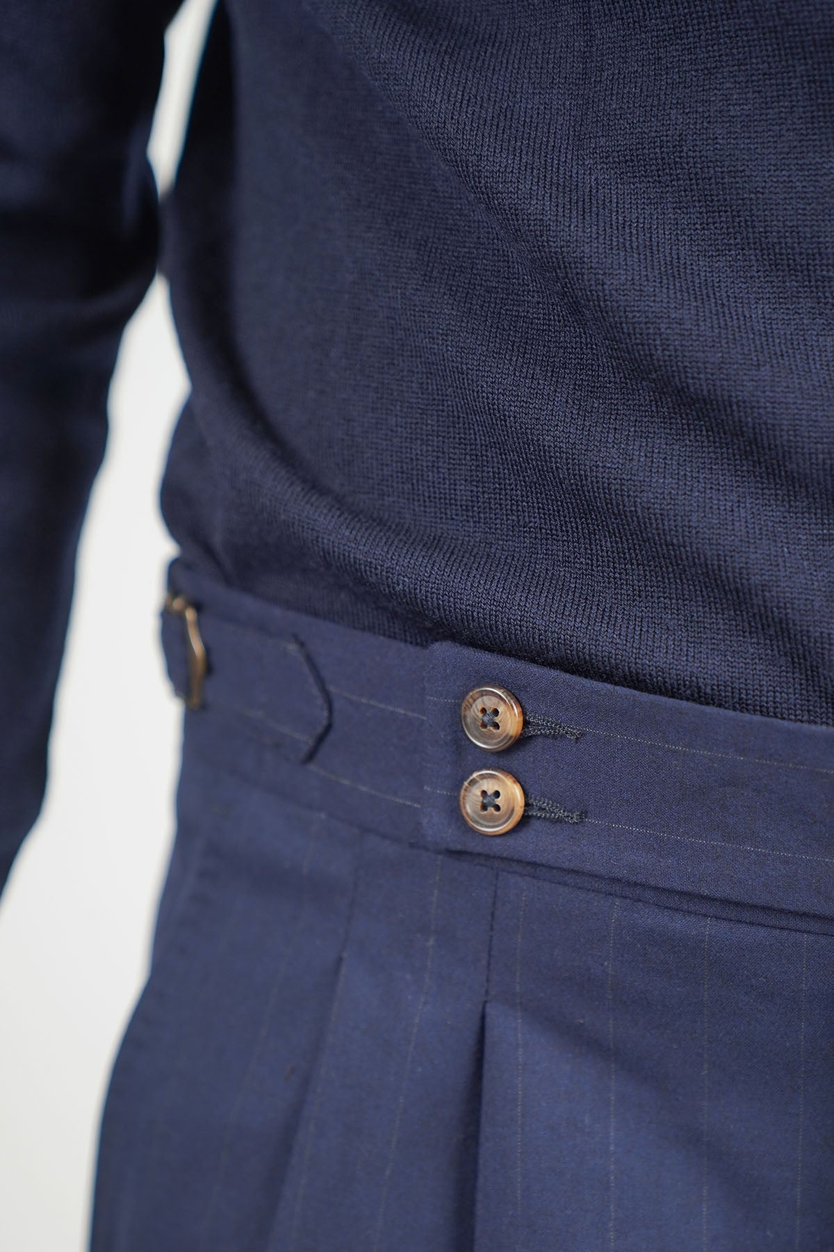 Pantalone MASAAKI - Blue Gessato